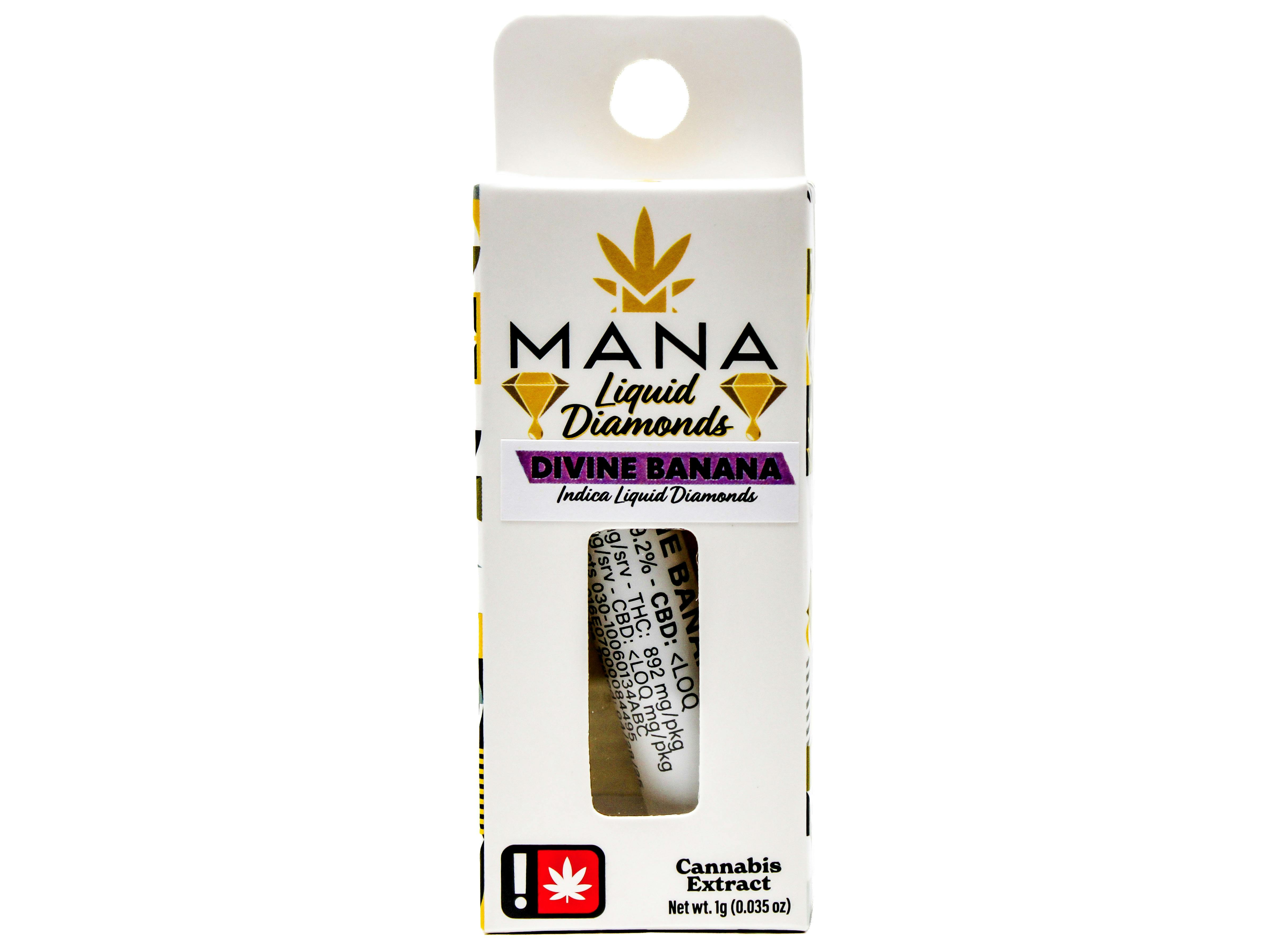 MNE Divine Banana: MNE Divine Banana Liquid Diamonds Cart 1g 52971 C38.2|AOF