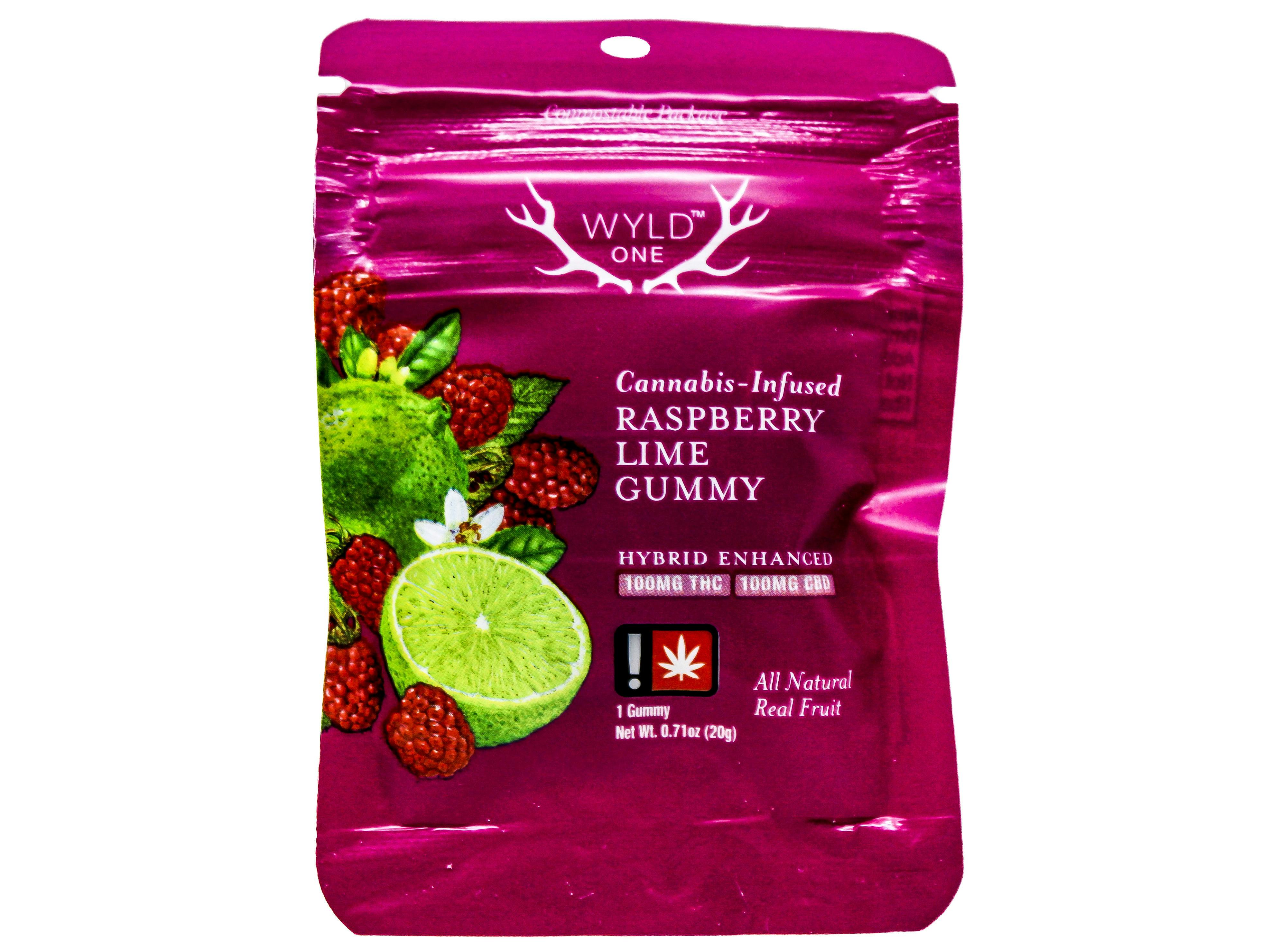 NWC Raspberry Lime 1:1 CBD Hybrid Single Gummy 200mg 54632 G20|AOF