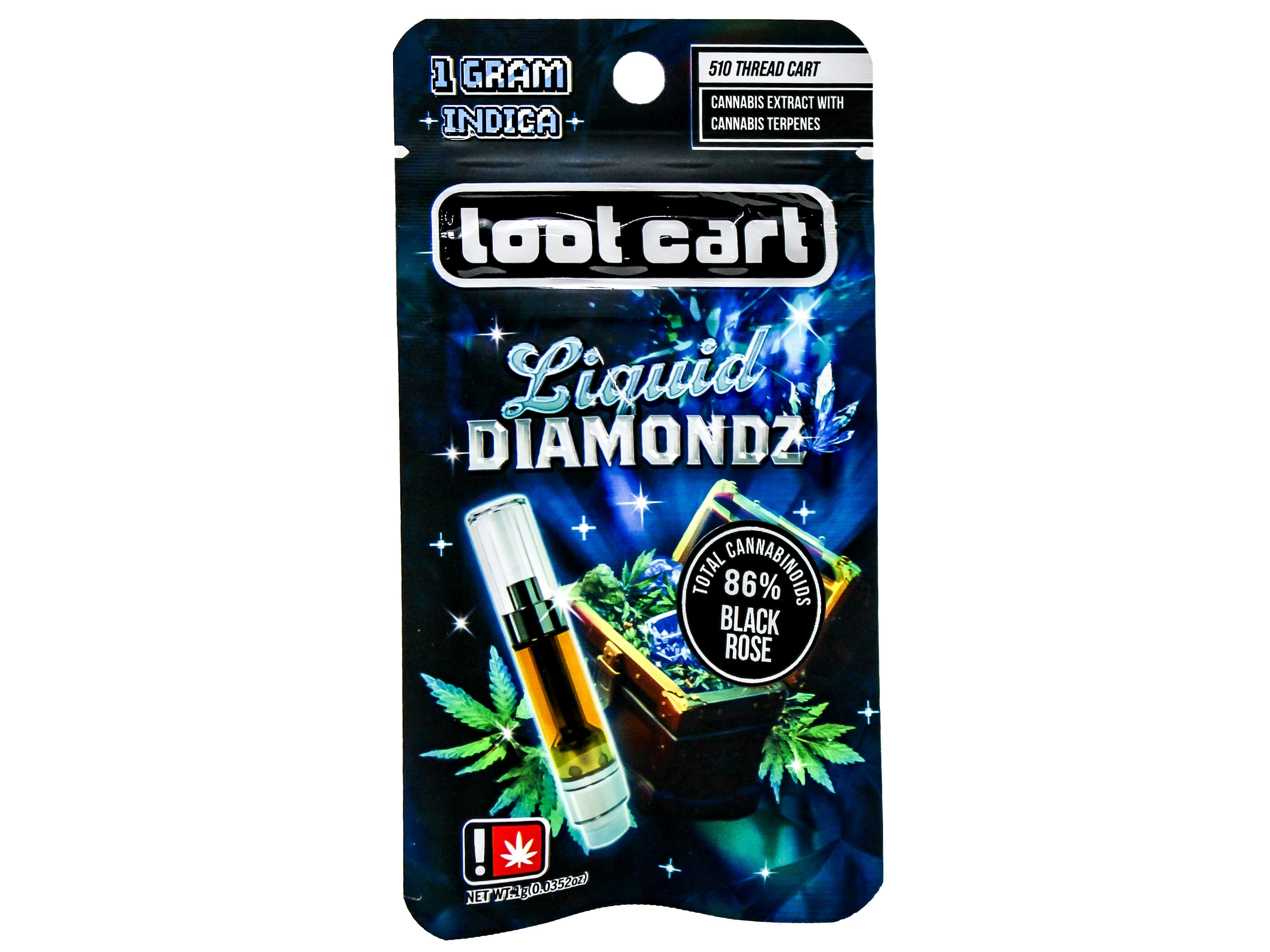 SBX Black Rose: SBX Black Rose Liquid Diamonds Cart 1g 6422817652 A37.3|AOF