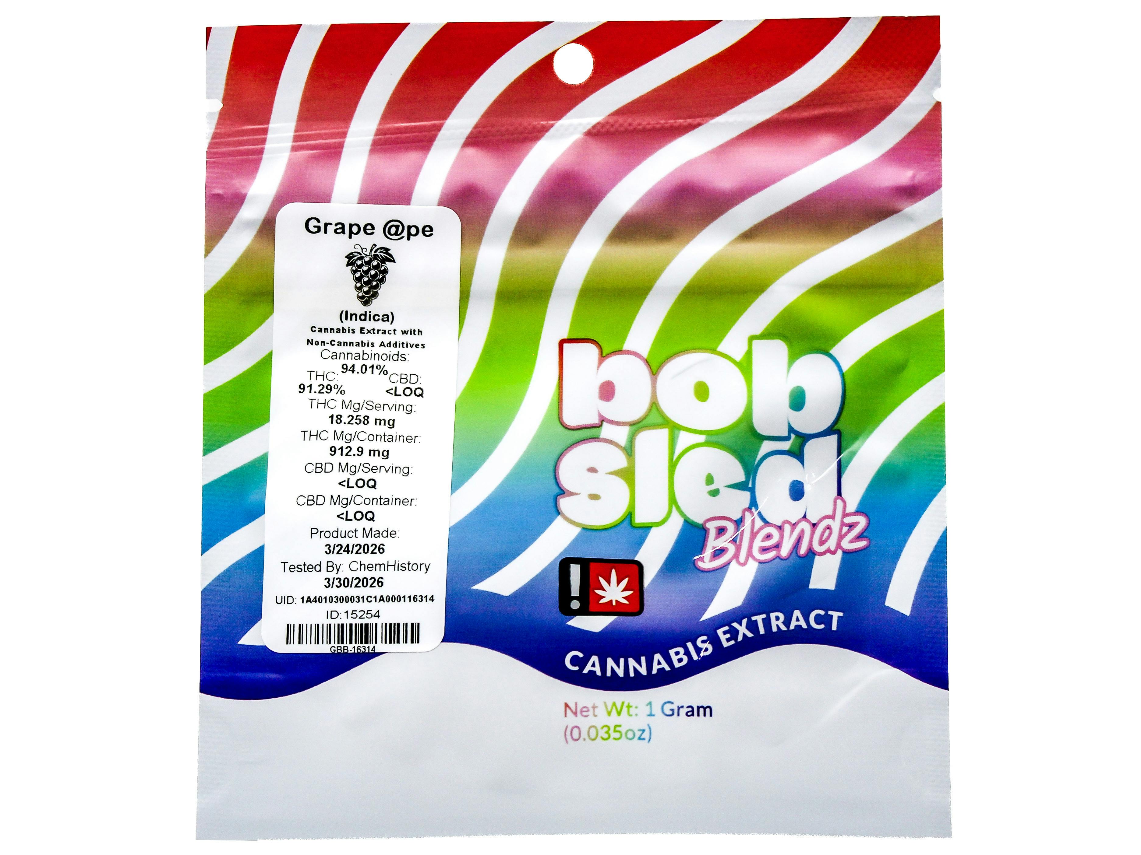 BOB Grape Ape Distillate Cart 1g 4924909230 C11.1|AOF