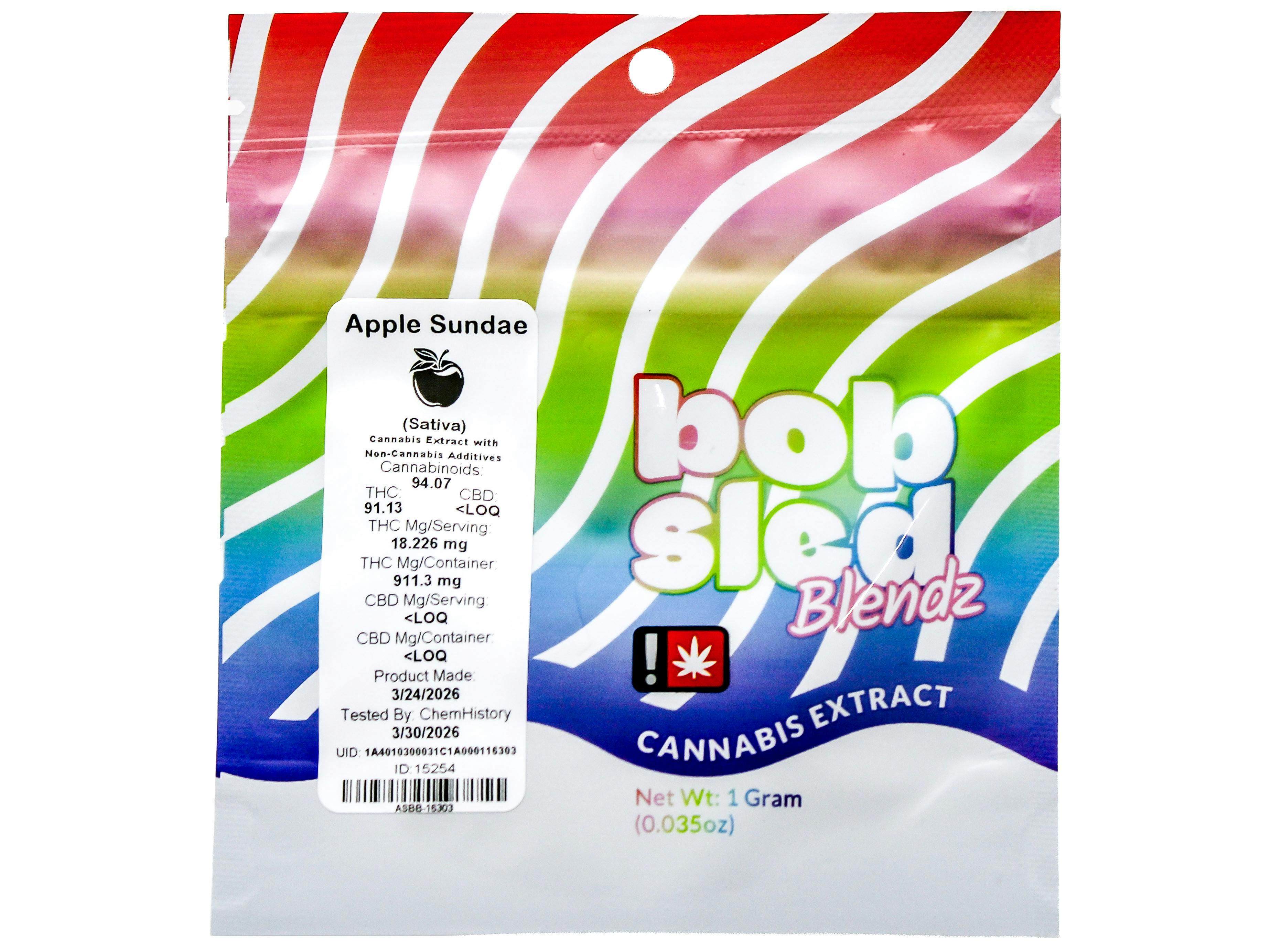 BOB Apple Sundae Distillate Cart 1g 9284606025 D10|AOF