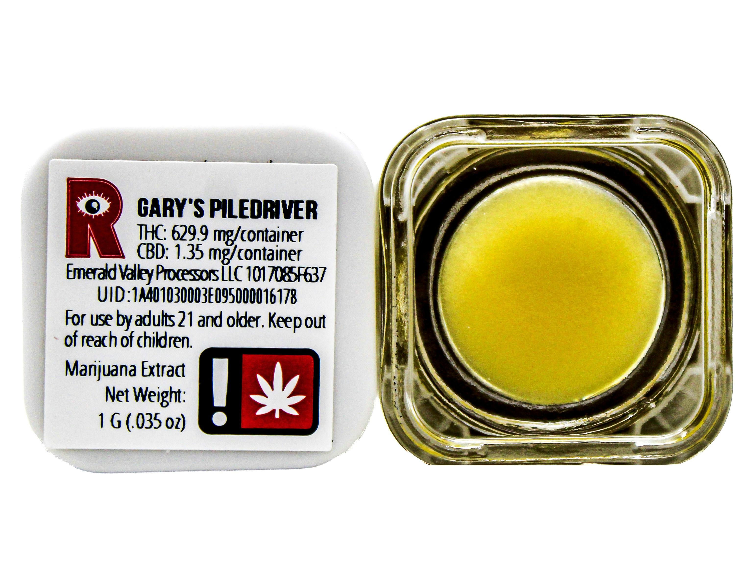 HTF Garys Piledriver Cured Resin Concentrate 1g 8614260605 B36.3|AOF