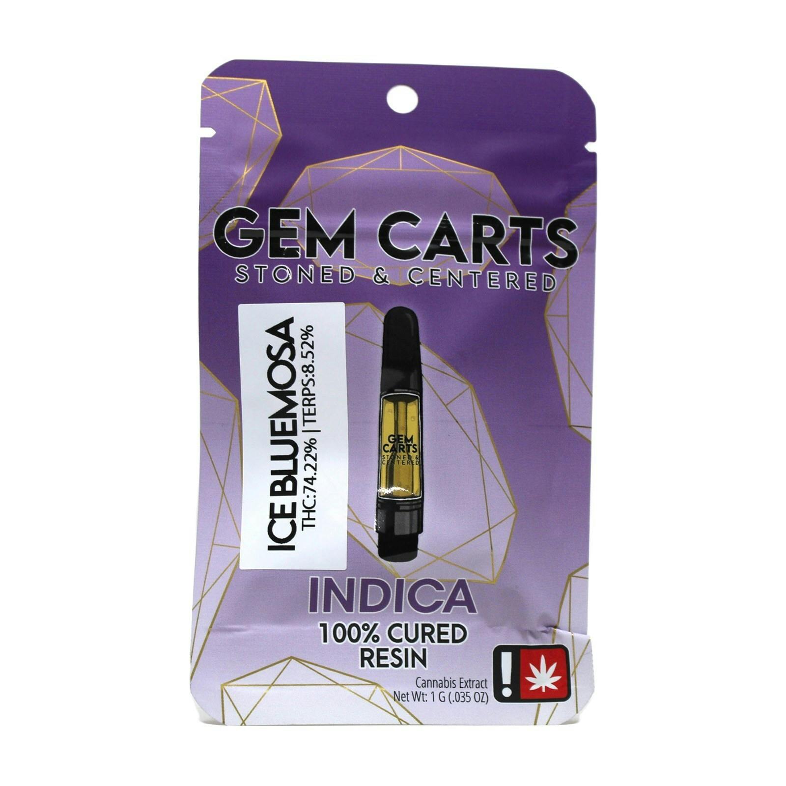HTF Ice Bluemosa Cured Resin Cart 1g 2096055661 C53.1|AOF