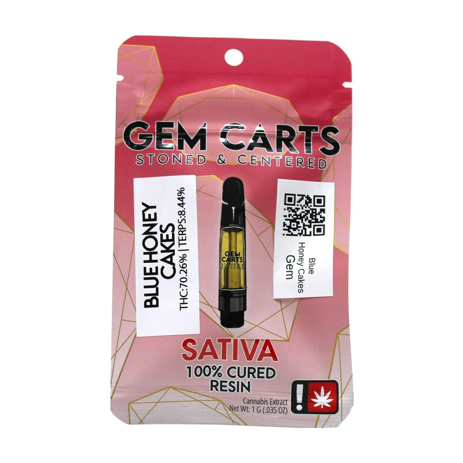 HTF Blue Honey Cakes Cured Resin Cart 1g 9307004022 C45.3|AOF