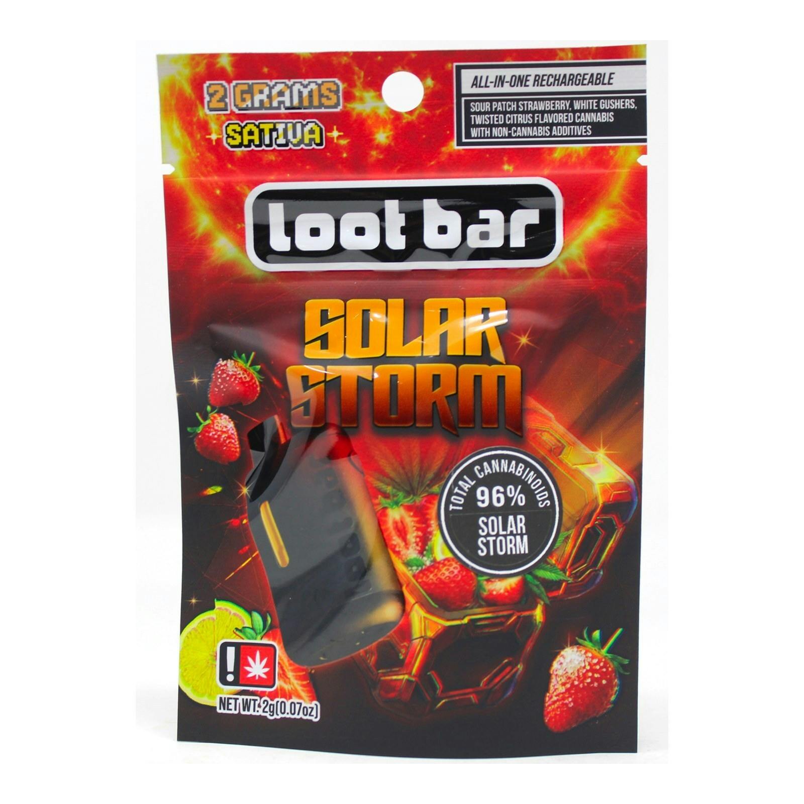 SBX Solar Storm Disposable Cart 2g 8031383954 C31.1|F27