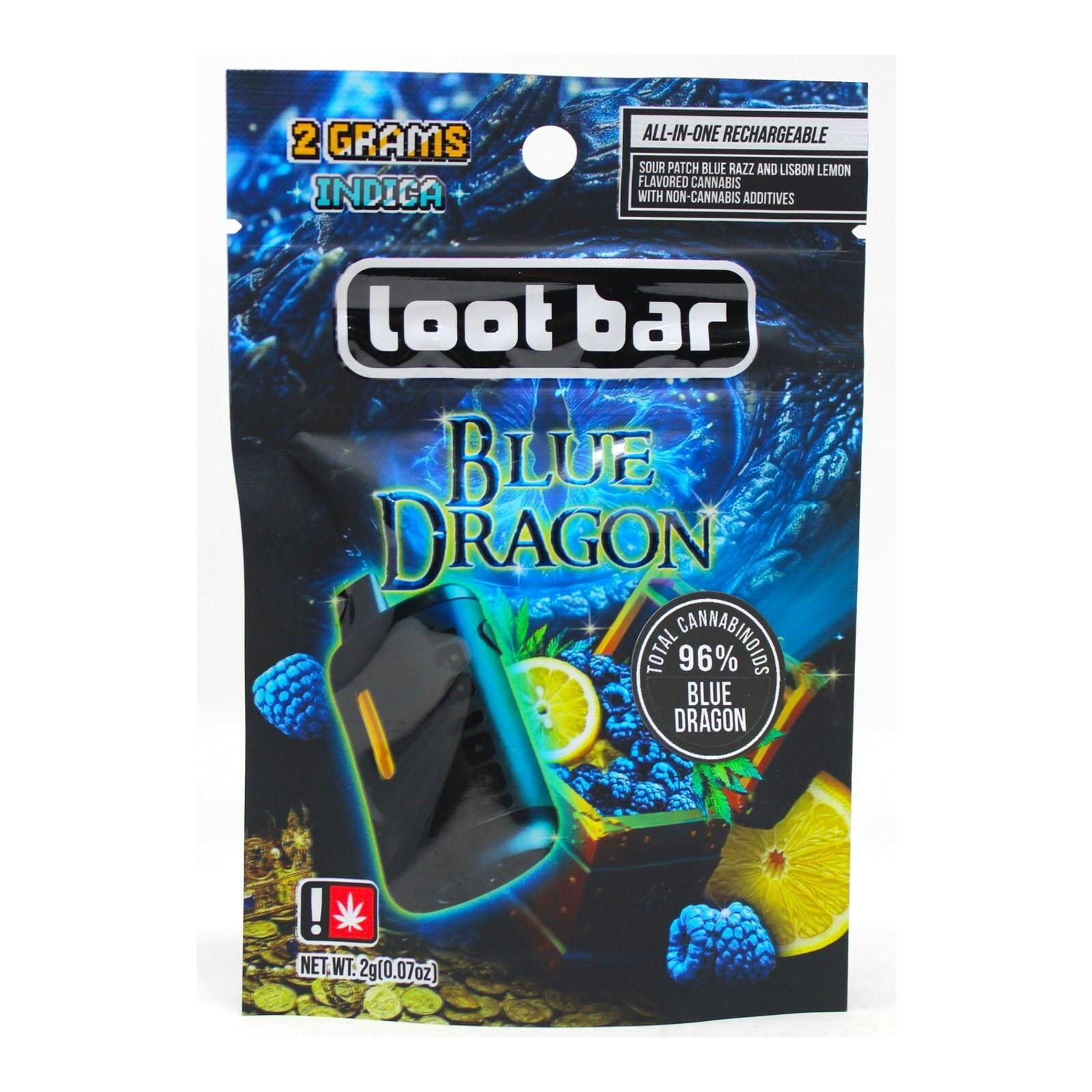 SBX Blue Dragon Disposable Cart 2g 9201623779 D3|AOF