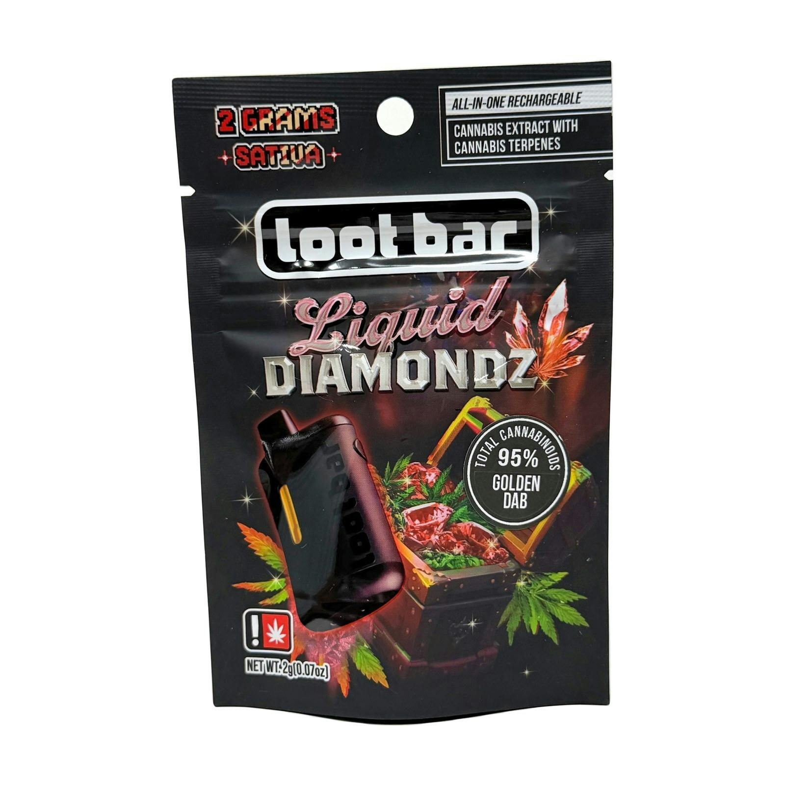 SBX Golden Dab Disposable Cart 2g 8446473827 A39.3|AOF