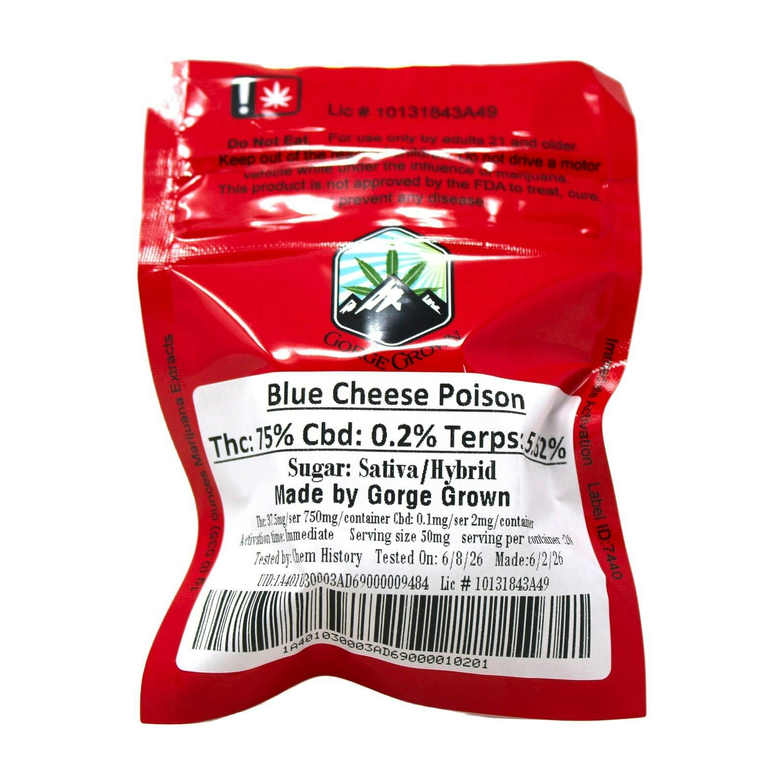 GGE Blue Cheese Poison Sugar Wax 1g 7685430605 D51.1|H20