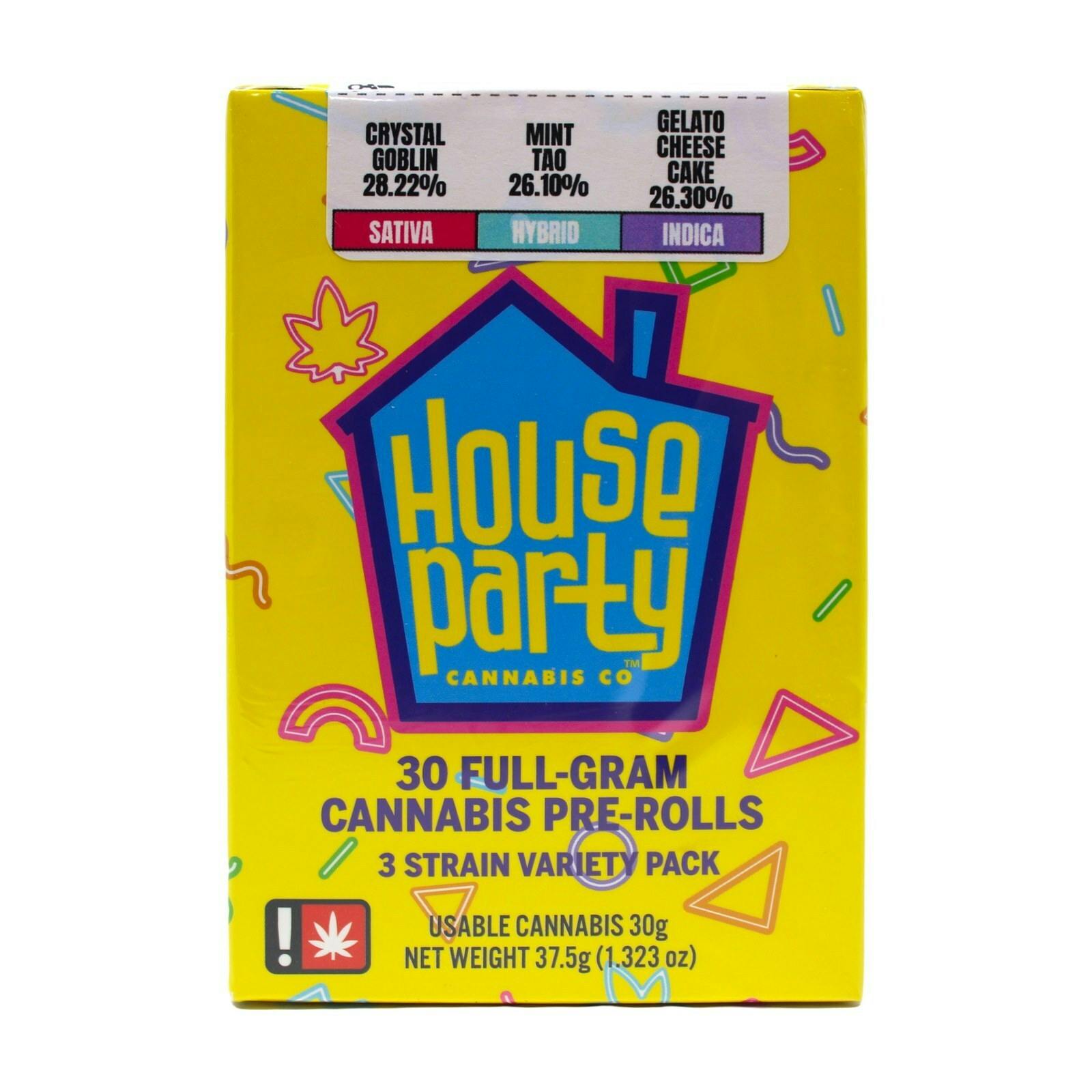 GCW ISH Variety Pack - Crystal Goblin + Mint Tao + Gelato Cheese Cake 30pk Preroll 30g 2626804692...