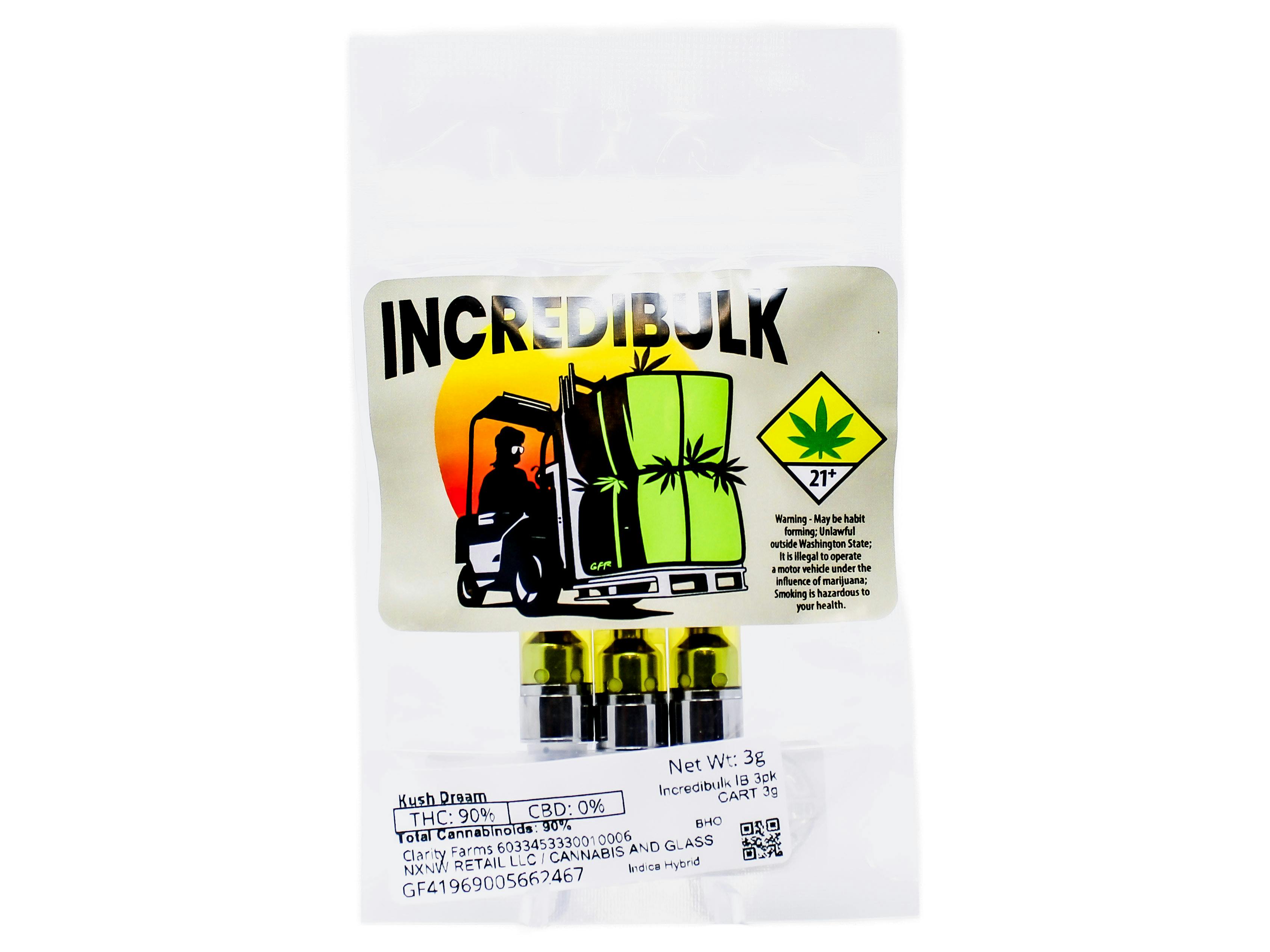 COW Kush Dream Distillate Cart 3pk 3g 49613 SW_CART244|AOF cannabis product