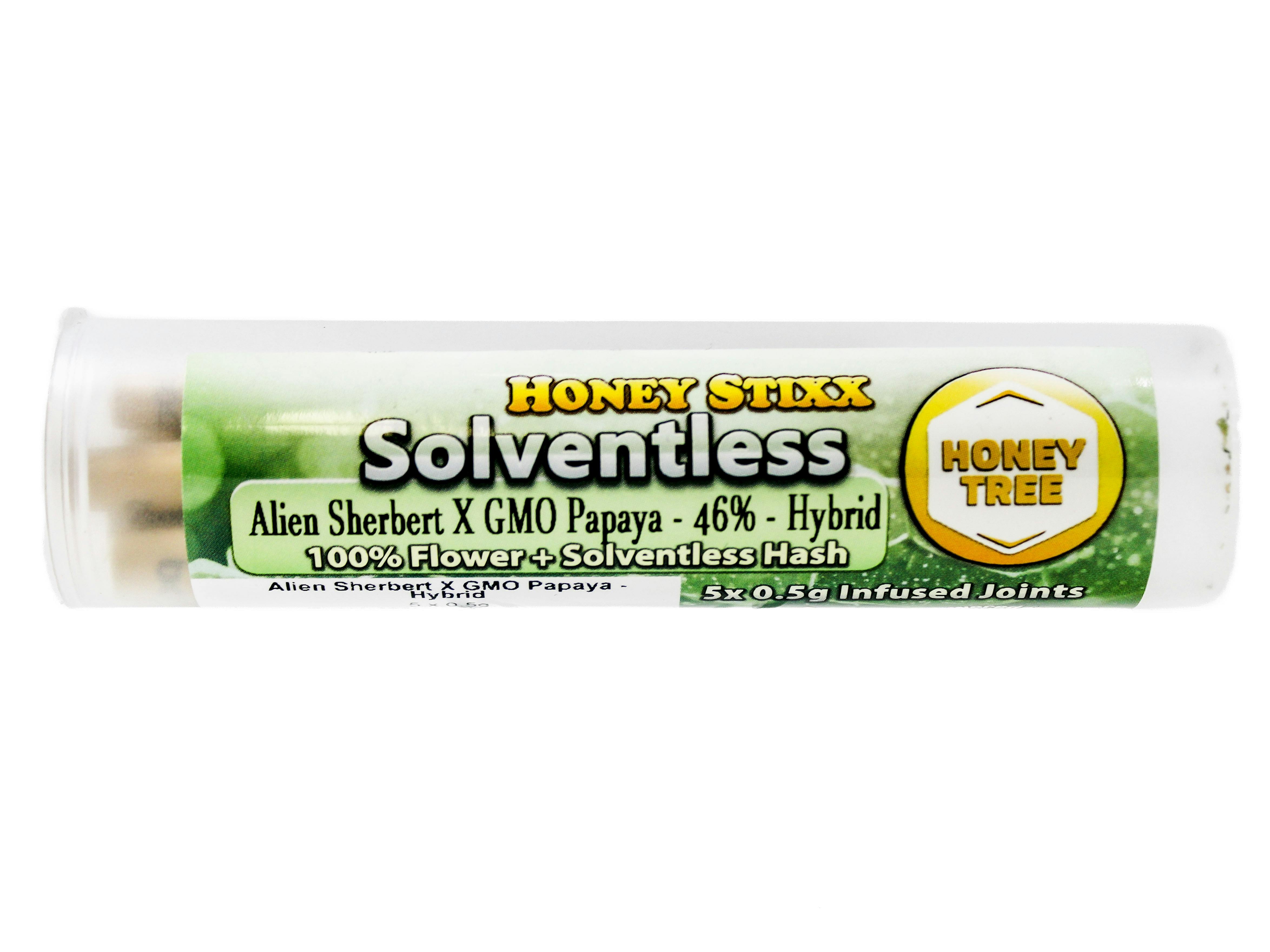 BHB Alien Sherbert x GMO Papaya Infused Rosin Preroll 5pk 2.5g 50260 A17.1|C6