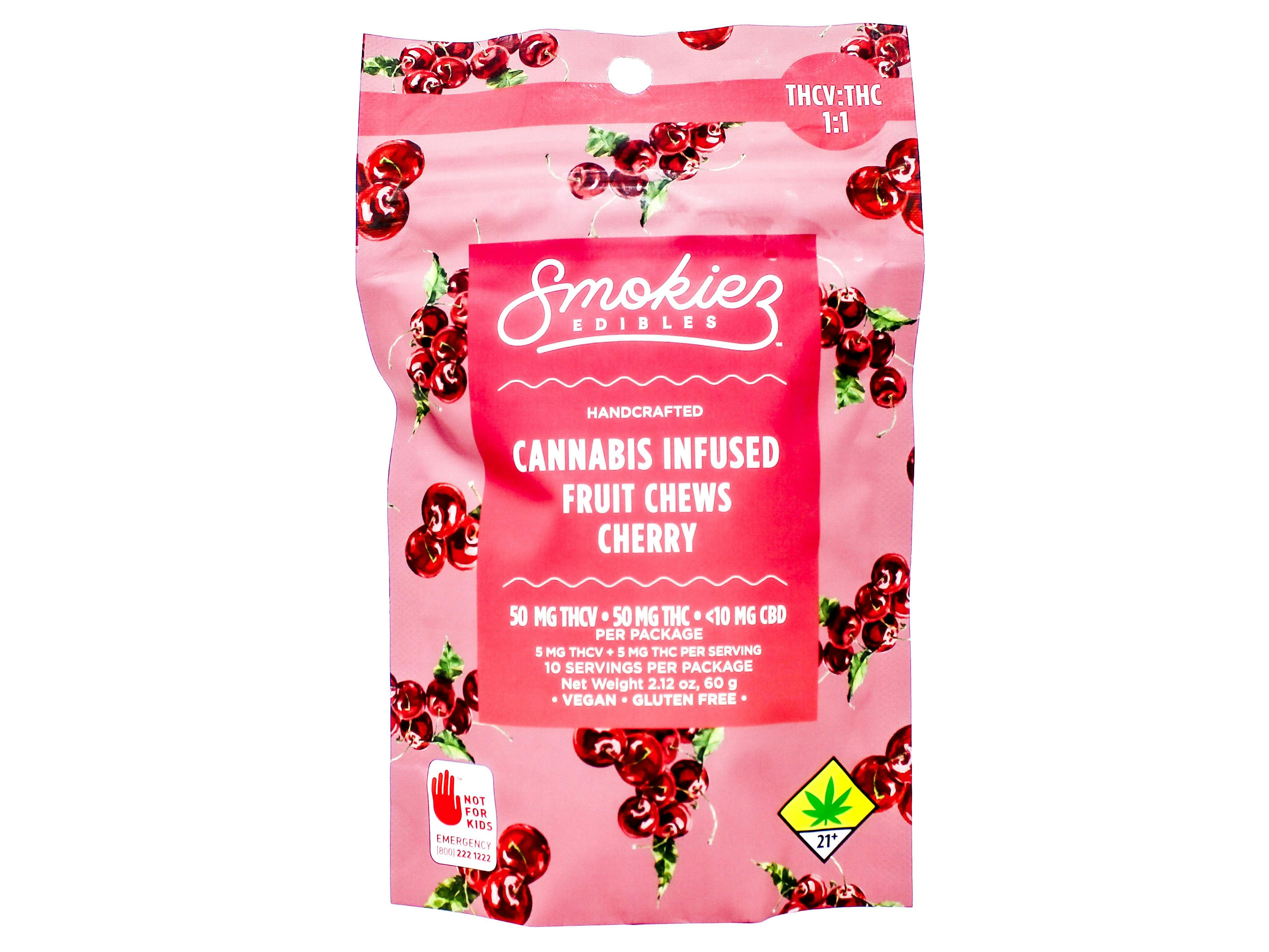 SMZ Cherry THCV:THC 1:1 Hybrid Fruit Chews 10pk 100mg 43206 SW_ED10|AOF