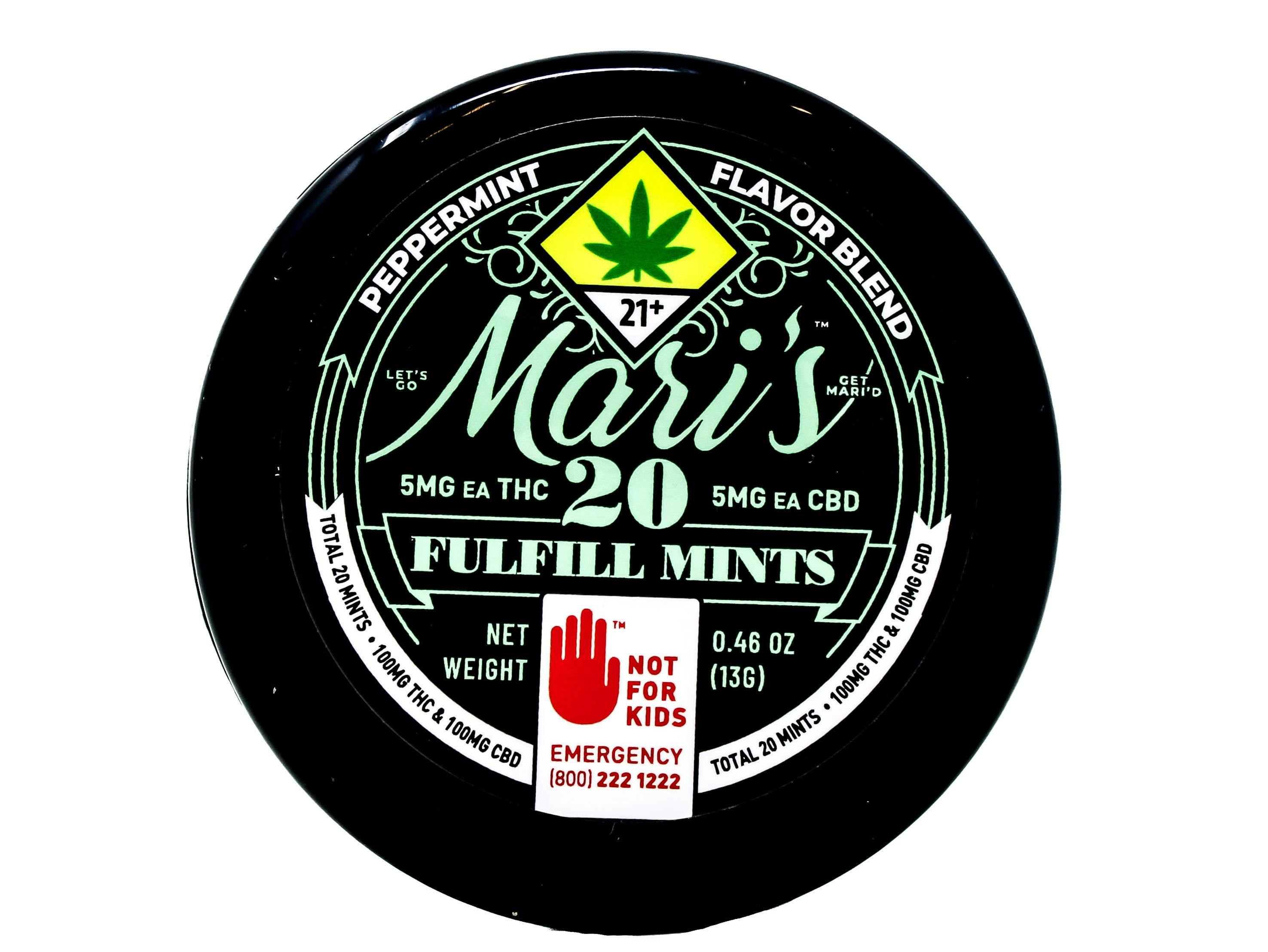 MK Fulfill Peppermint 1:1 Mints Hybrid 20pk 100mg 25472 SW_ED10|AOF