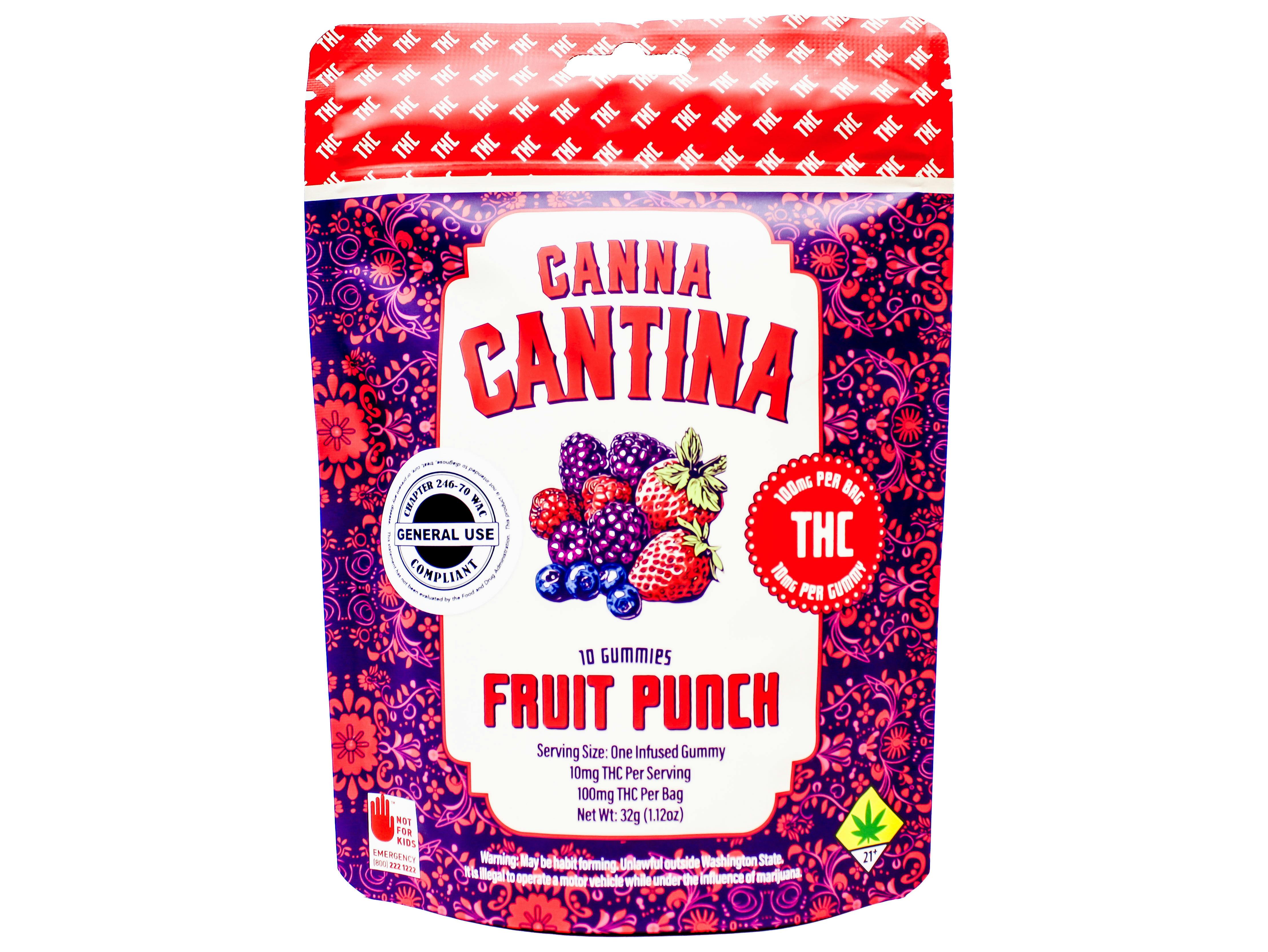 DAV Fruit Punch 10pk Hybrid Gummies 100mg 51627 SW_ED16|T9