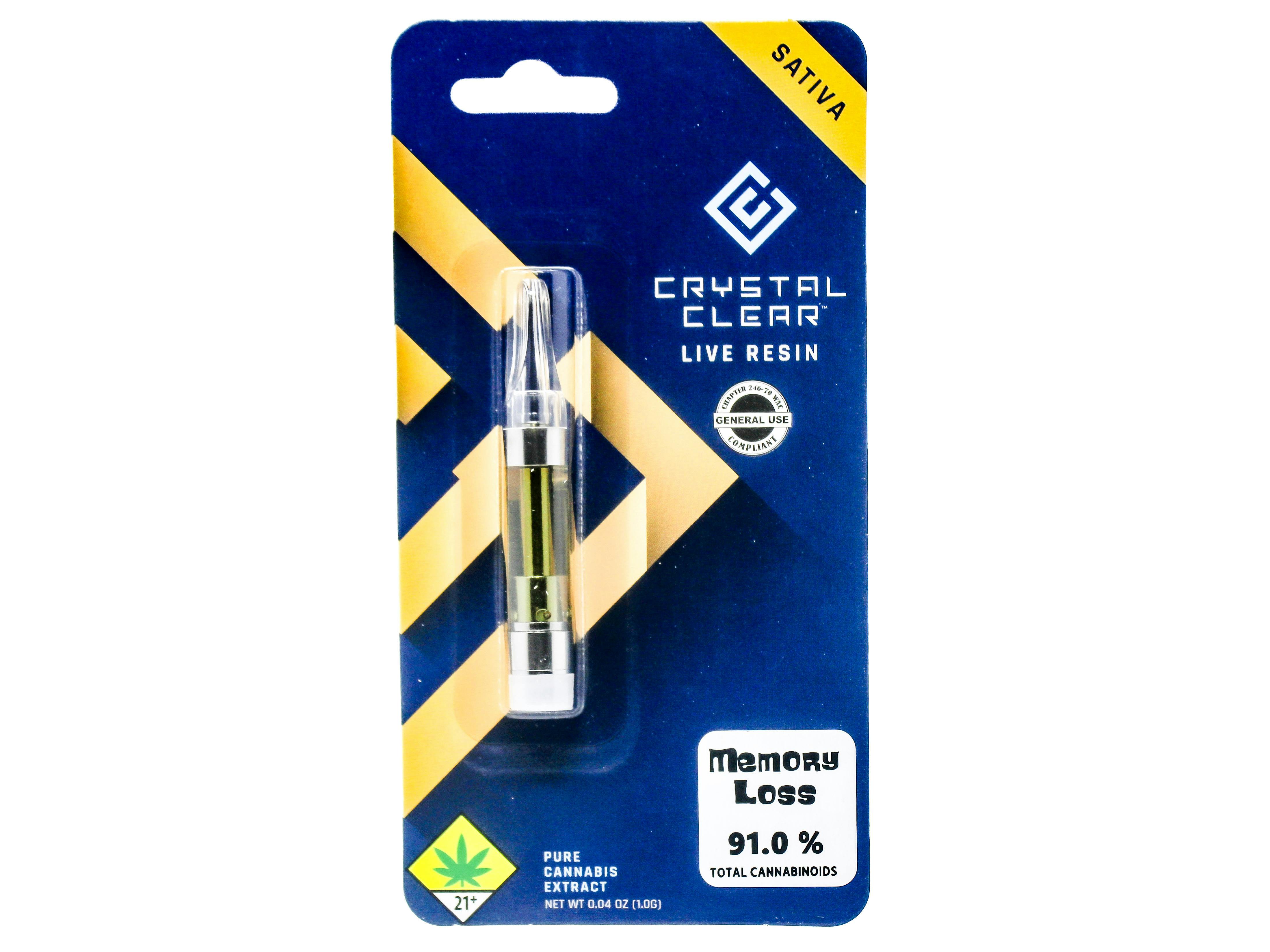 NWCS Memory Loss Live Resin Cart 1g 49990 SW_CART143|AOF