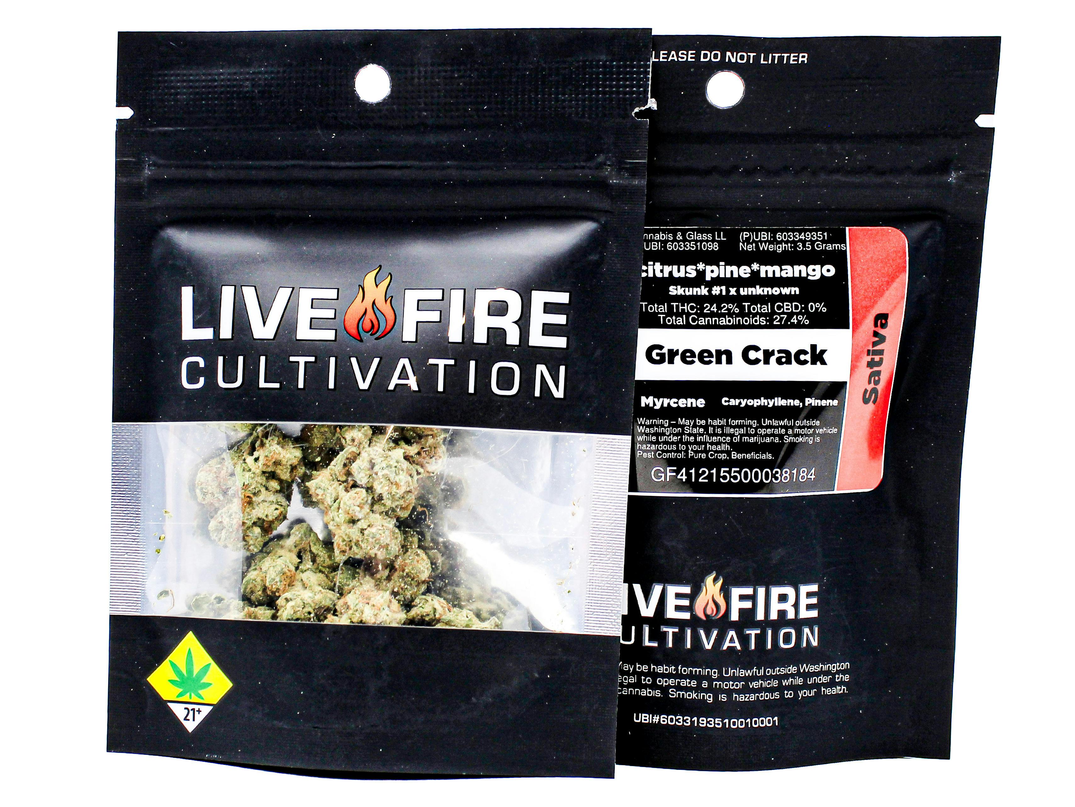 NMF Green Crack 3.5g 43039 DOD2|BOHDOD cannabis product