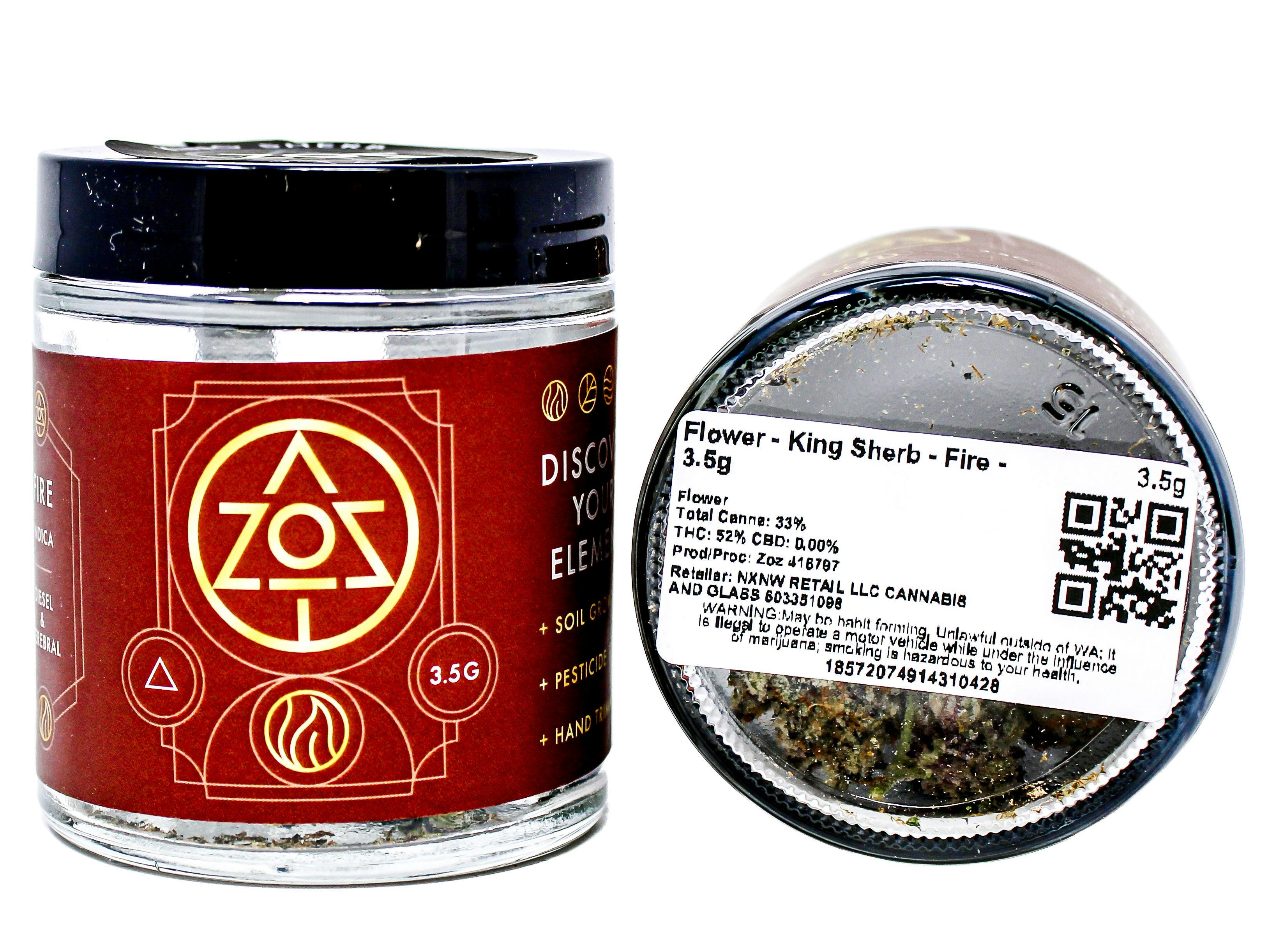 ZOZ King Sherb 3.5g 53082 C29.3|G12 cannabis product