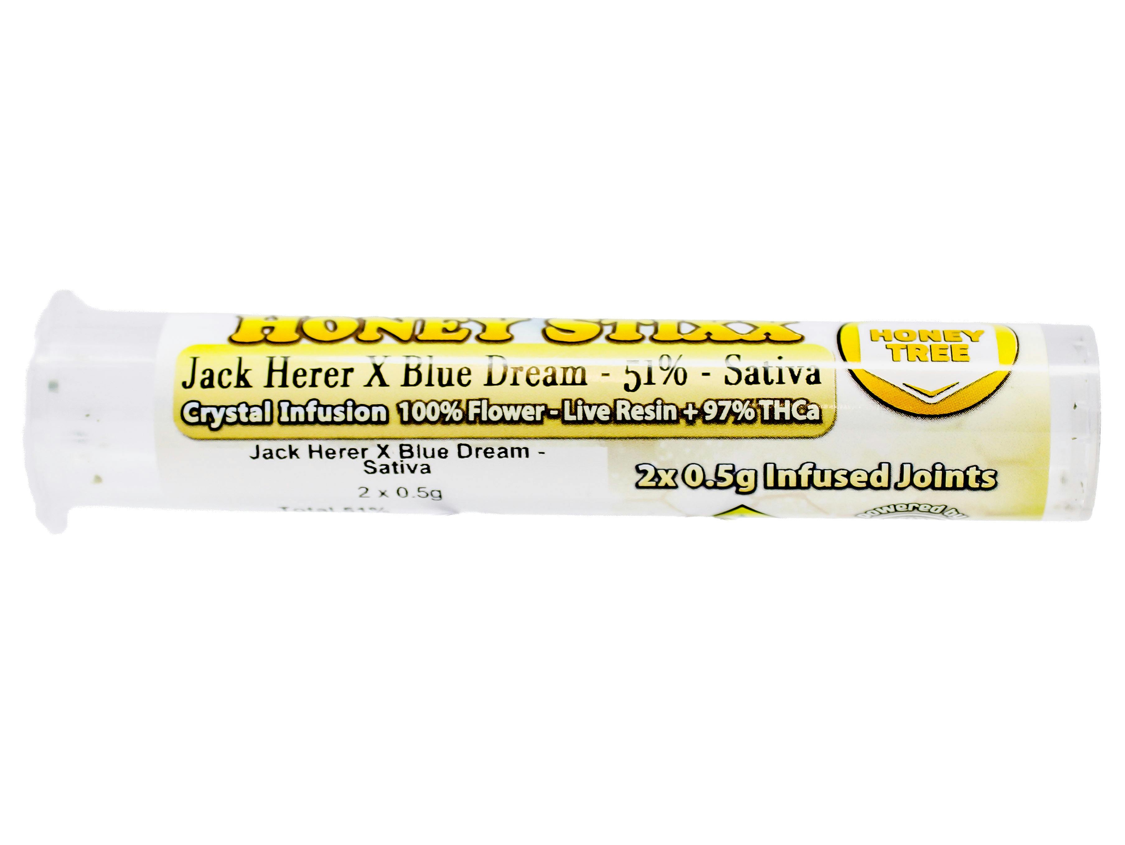 BHB Jack Herer x Blue Dream Infused Live Resin Preroll 2pk 1g 52766 A25.2|AOF