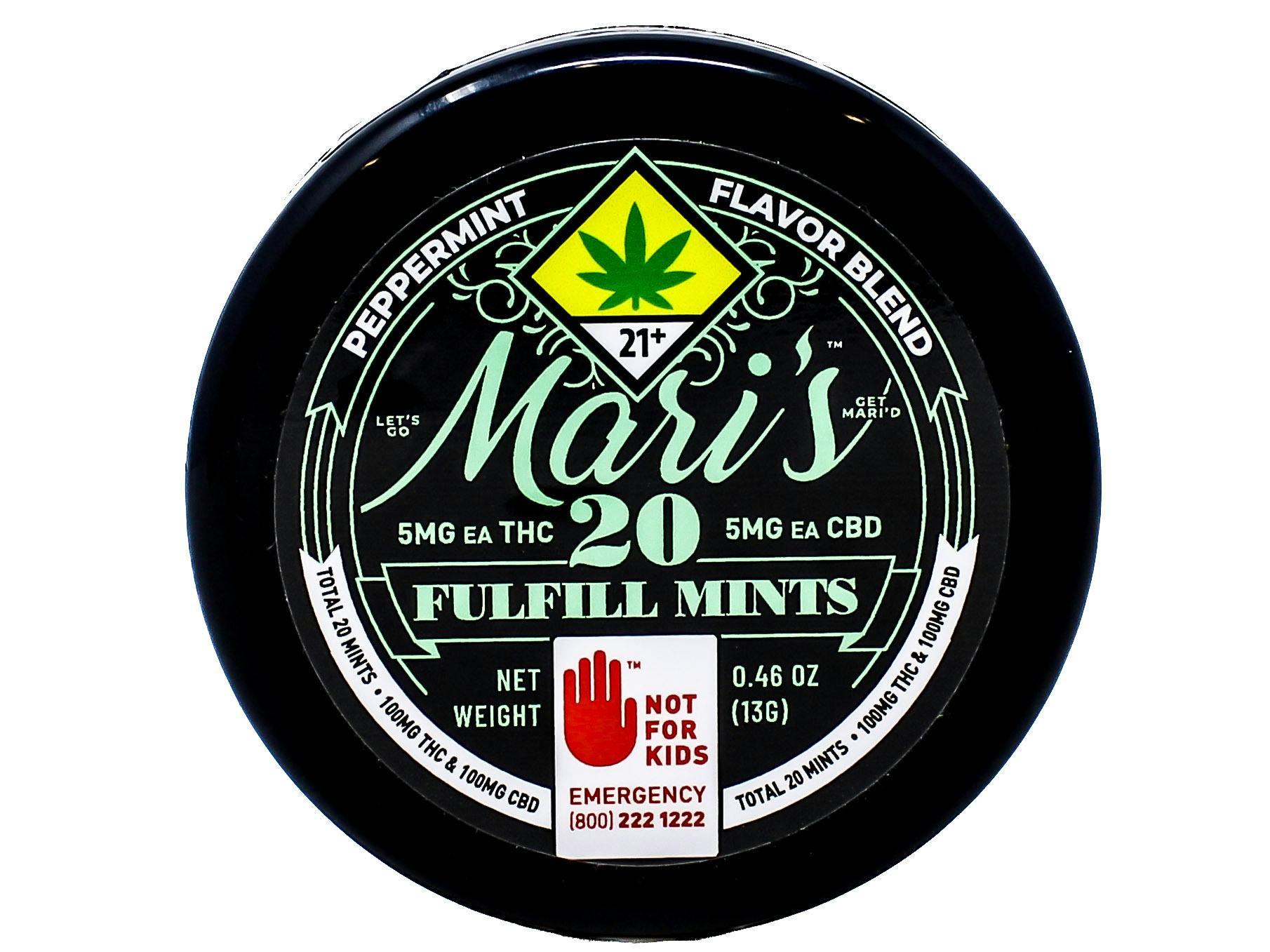 MK Peppermint Fulfill 1:1 20pk Hybrid Mints 200mg 25472 SW_ED124|AOF