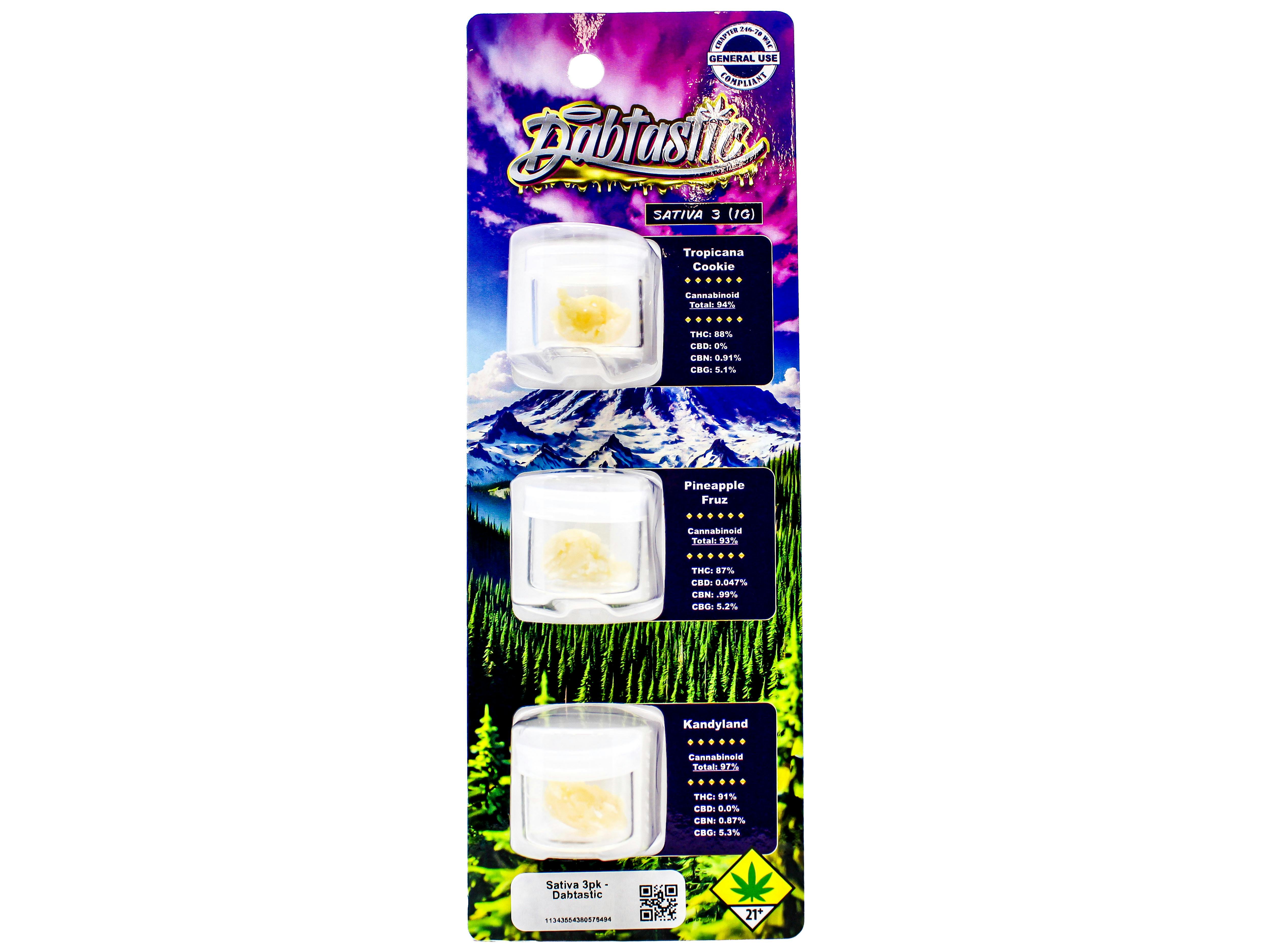FBF Tropicana Cookies + Pineapple Fruz + Kandyland BHO 3pk Concentrate 3g 7125494183 B9.1|H10