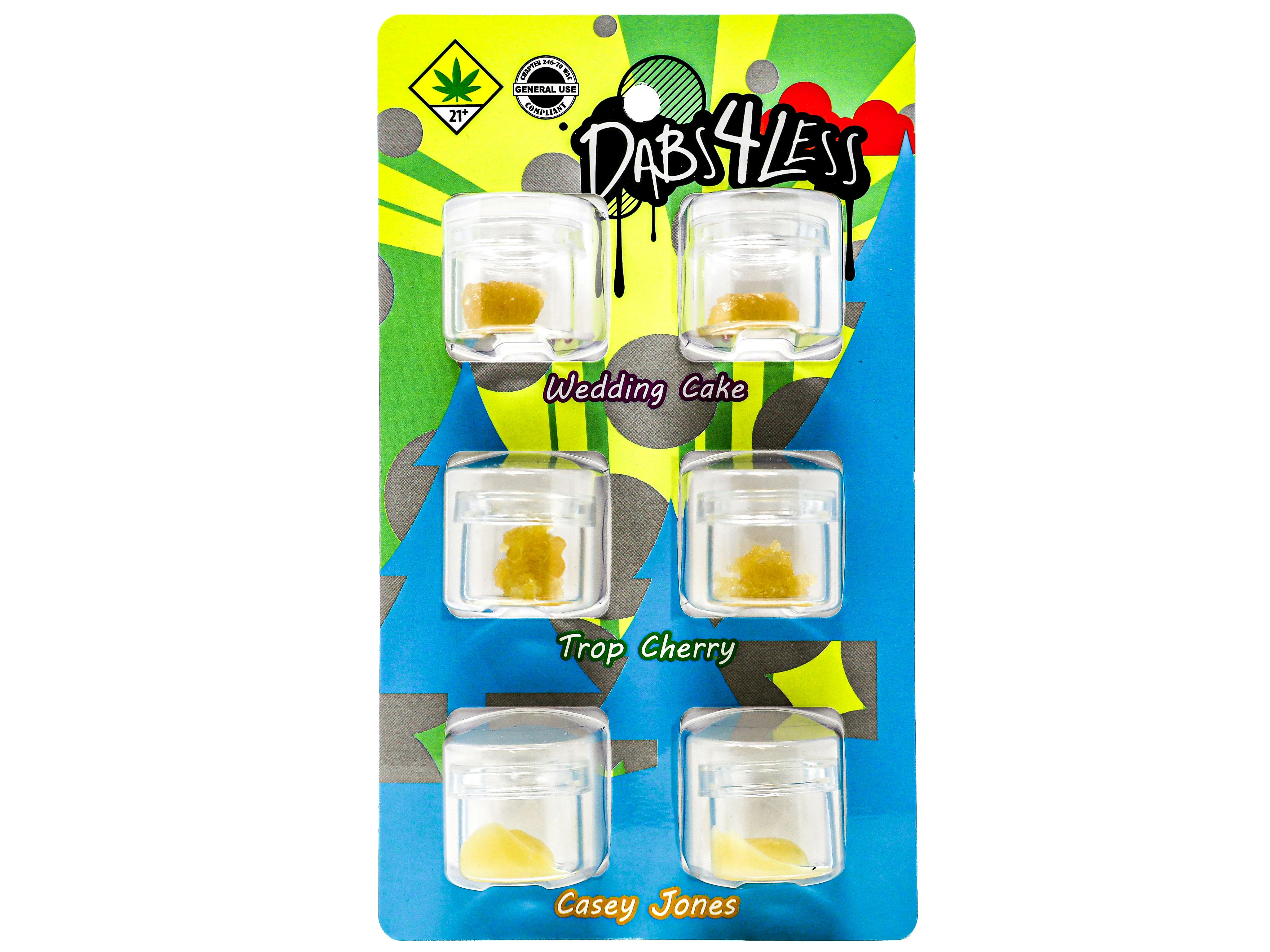 ECC Wedding Cake + Trop Cherry + Casey Jones BHO Concentrate 6pk 6g 2965955327 TDY1|AOF
