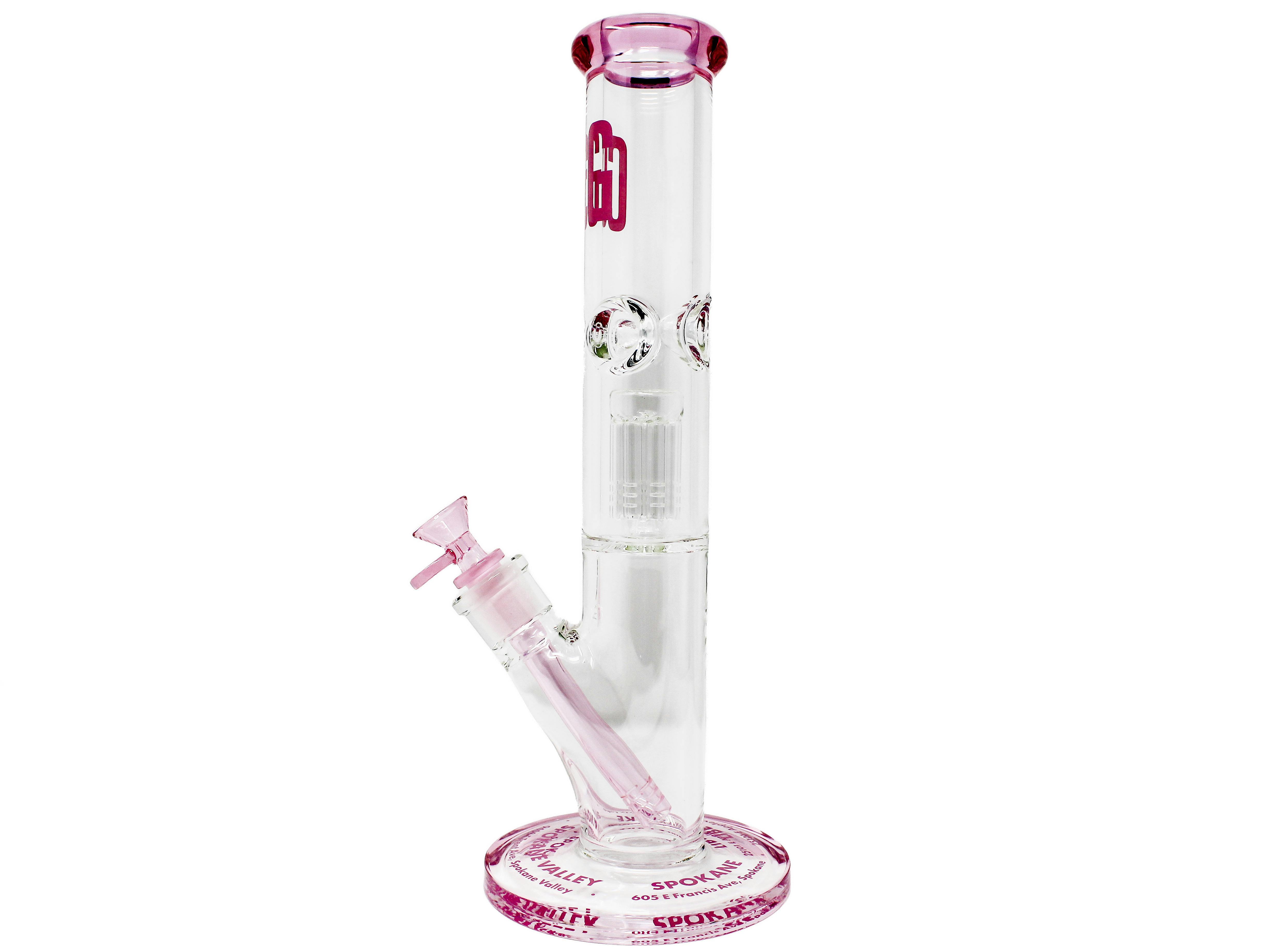 14" Branded Bong Pink 999999900128