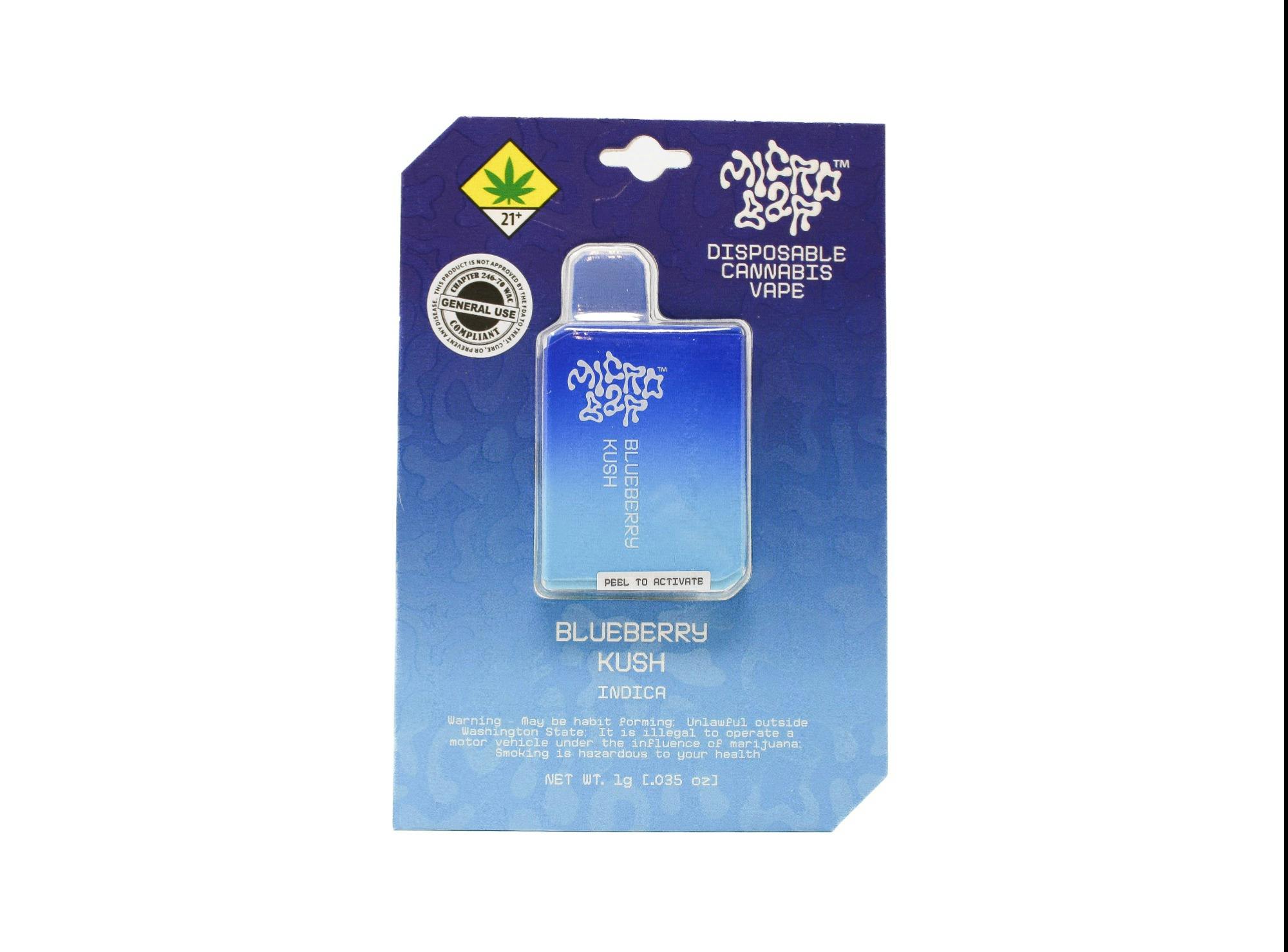 MCB Blueberry Kush Distillate Disposable Cart 1g 0253293 SW_DSBL27|AOF