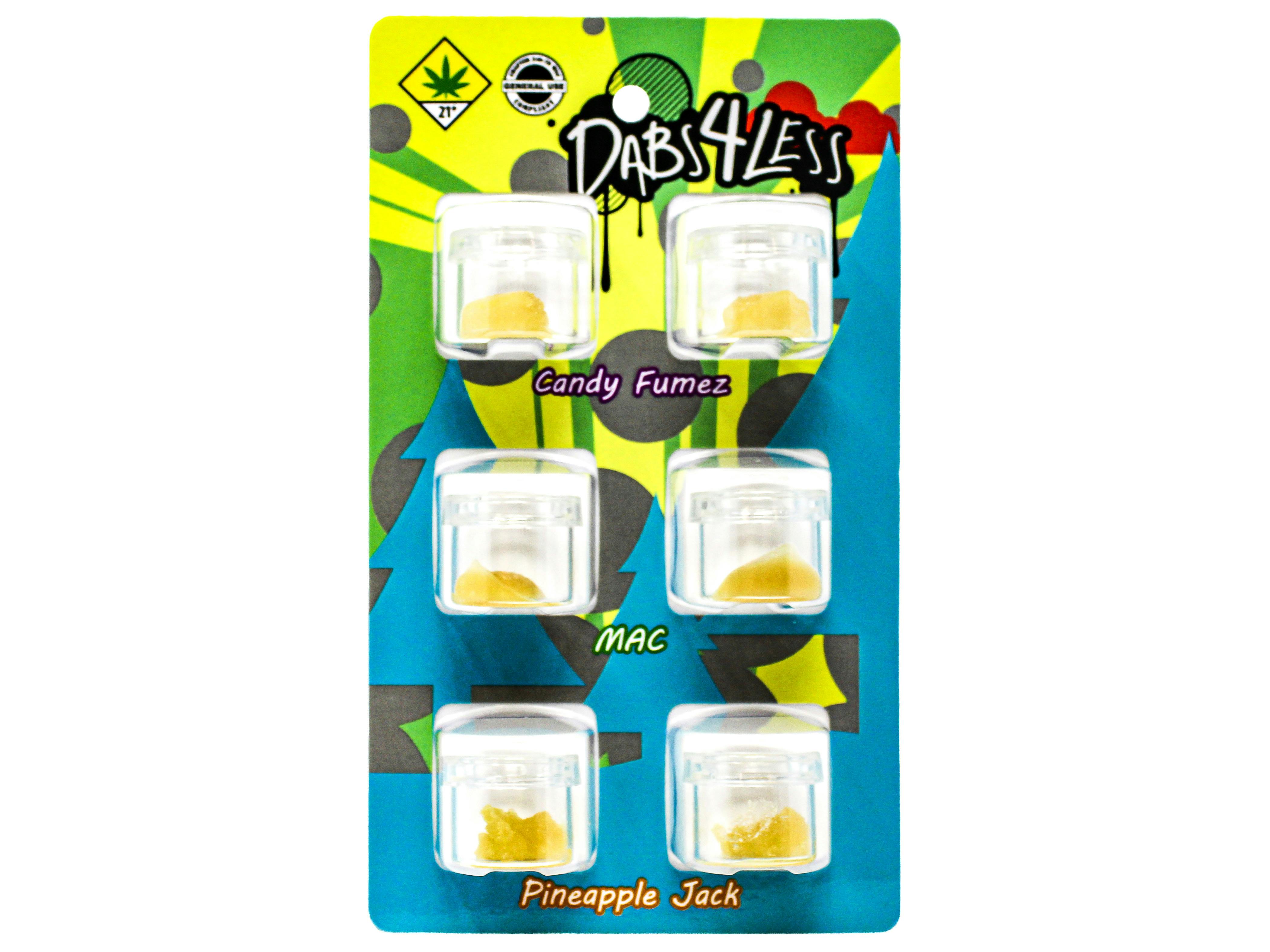 ECC Candy Fumez + MAC + Pineapple Jack BHO Concentrate 6pk 6g 4123975761 E10.2|AOF