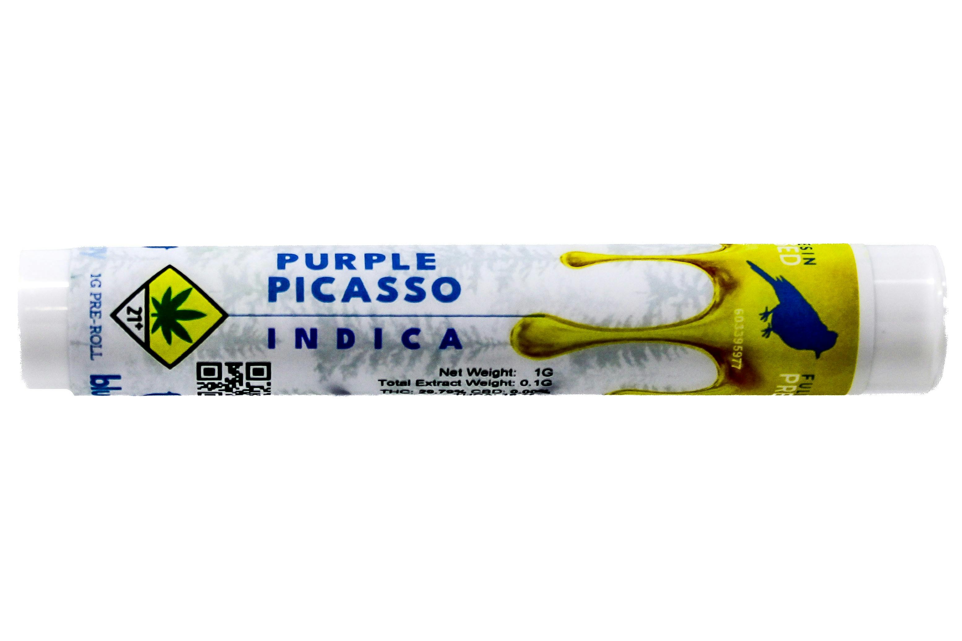FOX Purple Picasso Infused Live Resin Preroll 1g 3709679627 A62|AOF