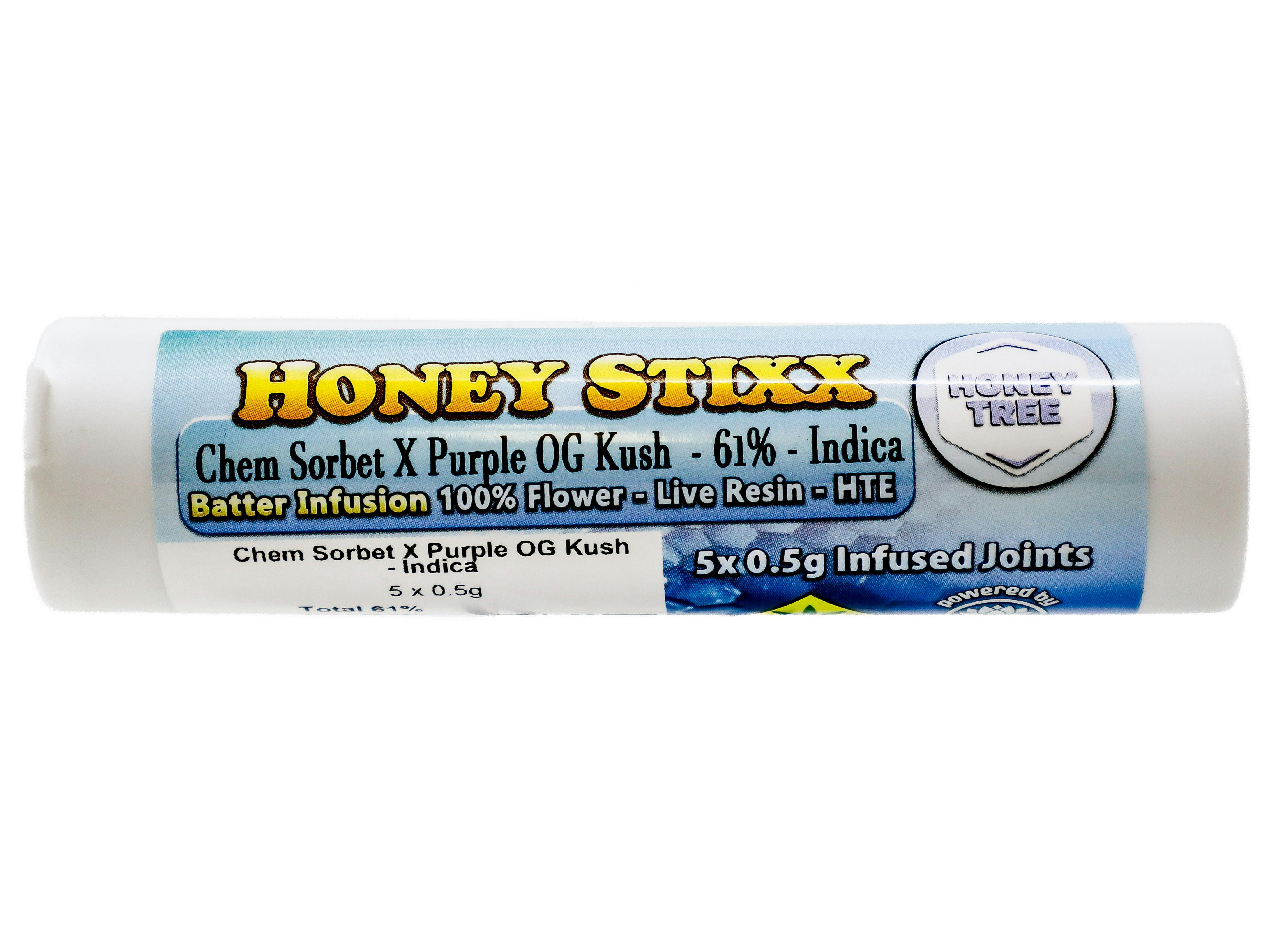 BHB Chem Sorbet x Purple OG Kush Infused Live Resin Preroll 5pk 2.5g 51868 A42|AOF