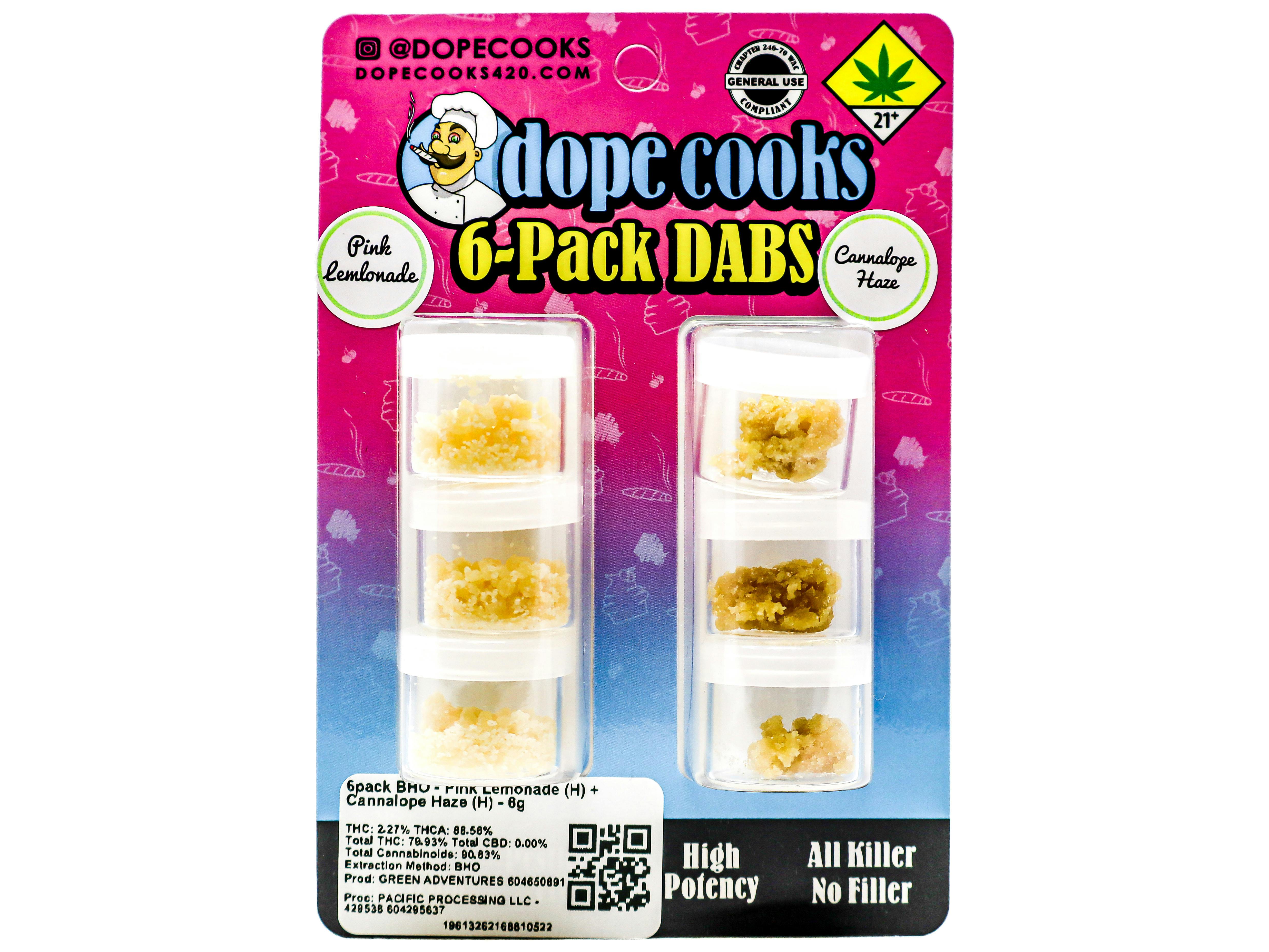 VRG Pink Lemonade + Cannalope Haze BHO Concentrate 6pk 6g 5604092688 B12.3|K13
