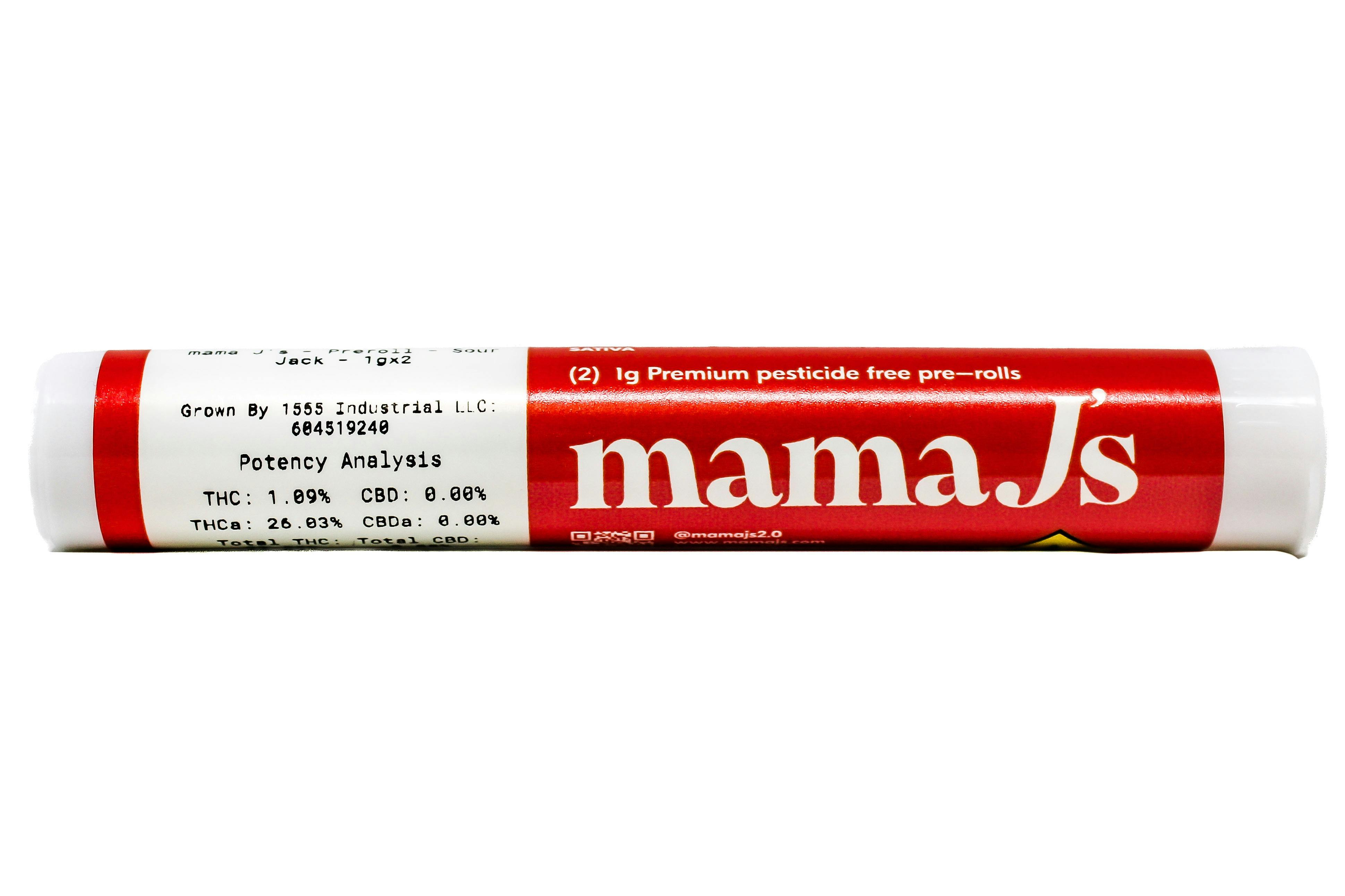 MMJ Sour Jack 2pk Preroll 2g 6820520543 A71|AOF