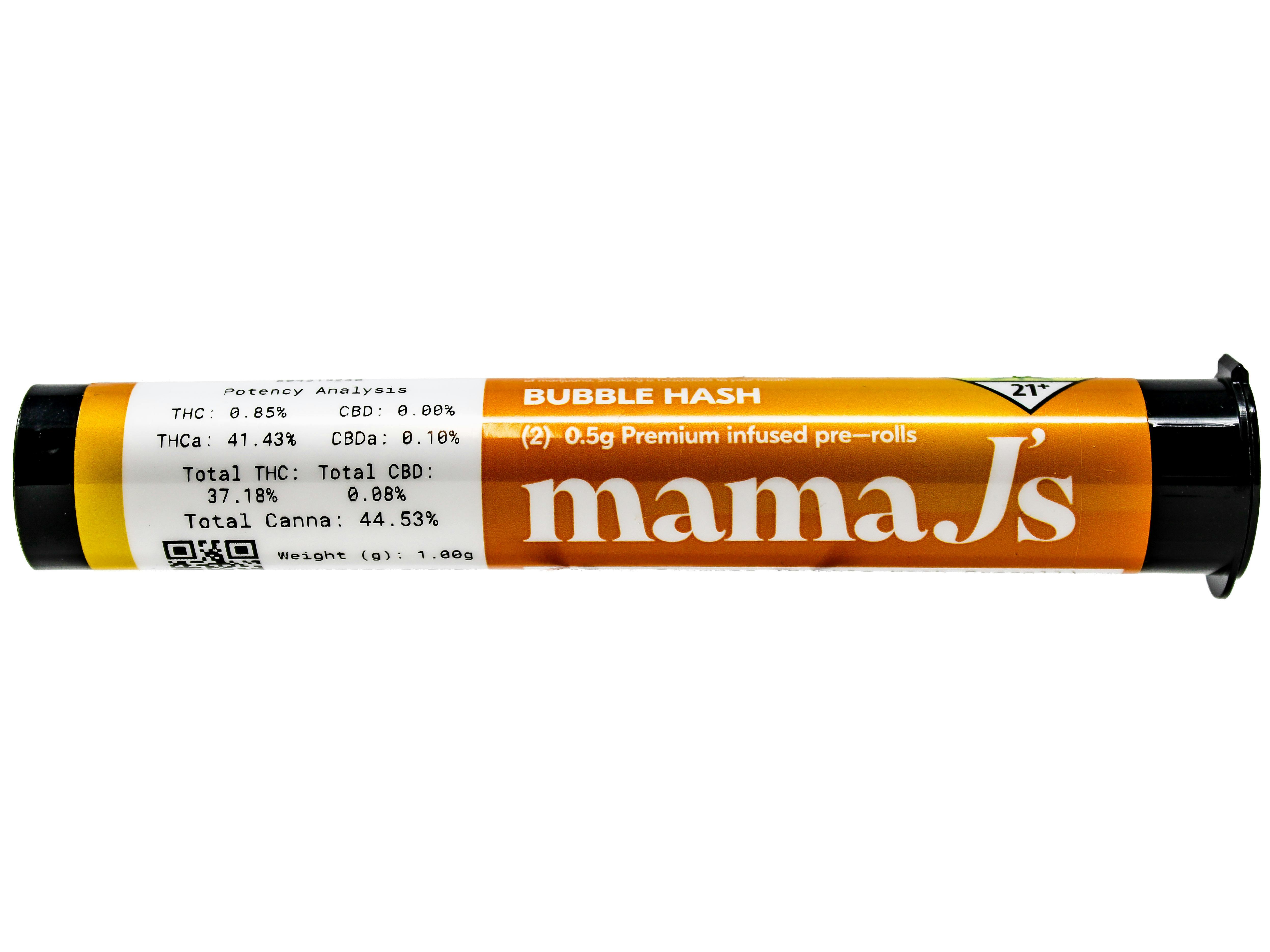 MMJ Grape Stomper Infused Bubble Hash Preroll 2pk 1g 7132617106 A39.1|AOF