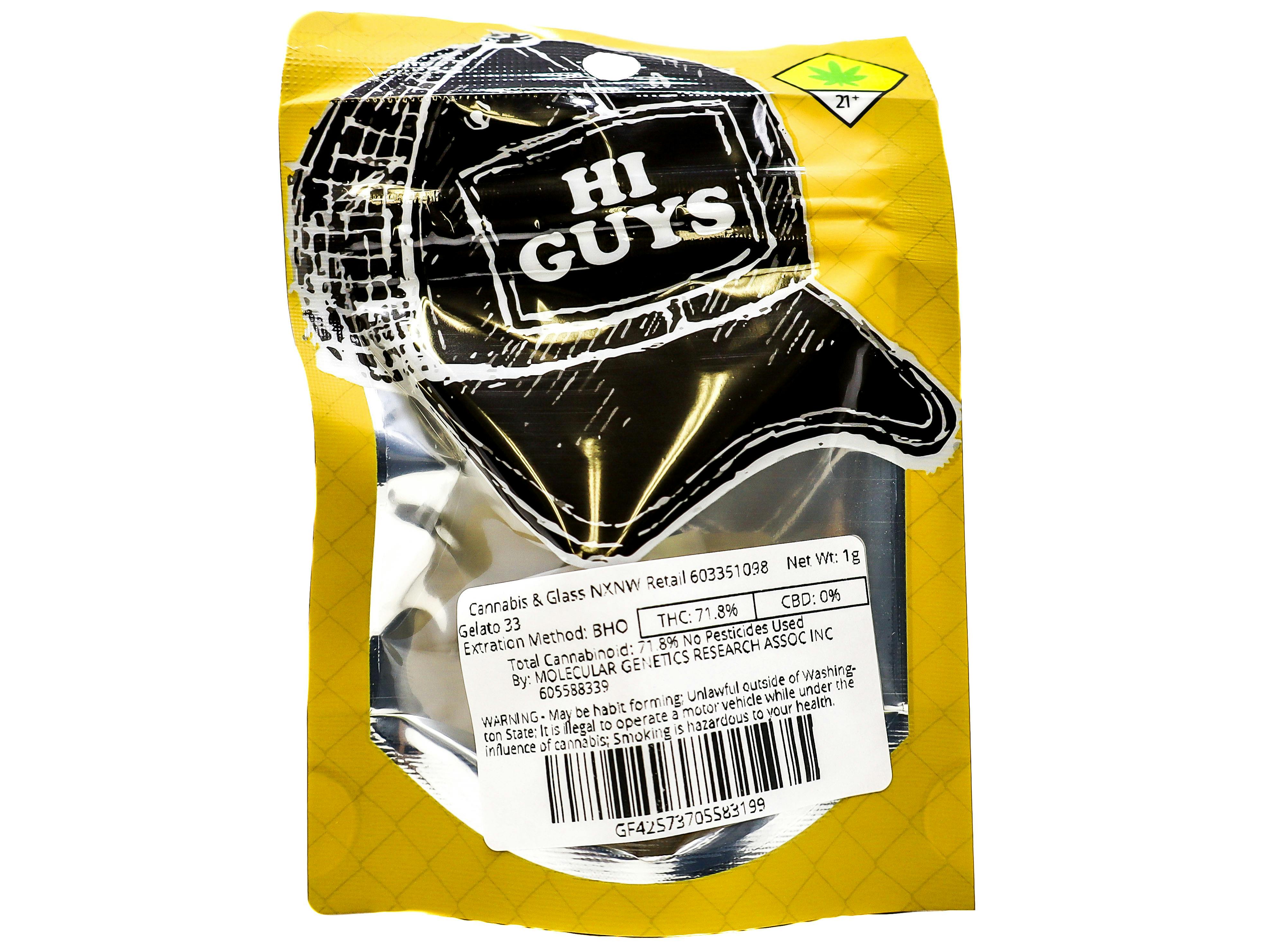 MOL Gelato 33 BHO Concentrate 1g 6837460432 B20.3|B6