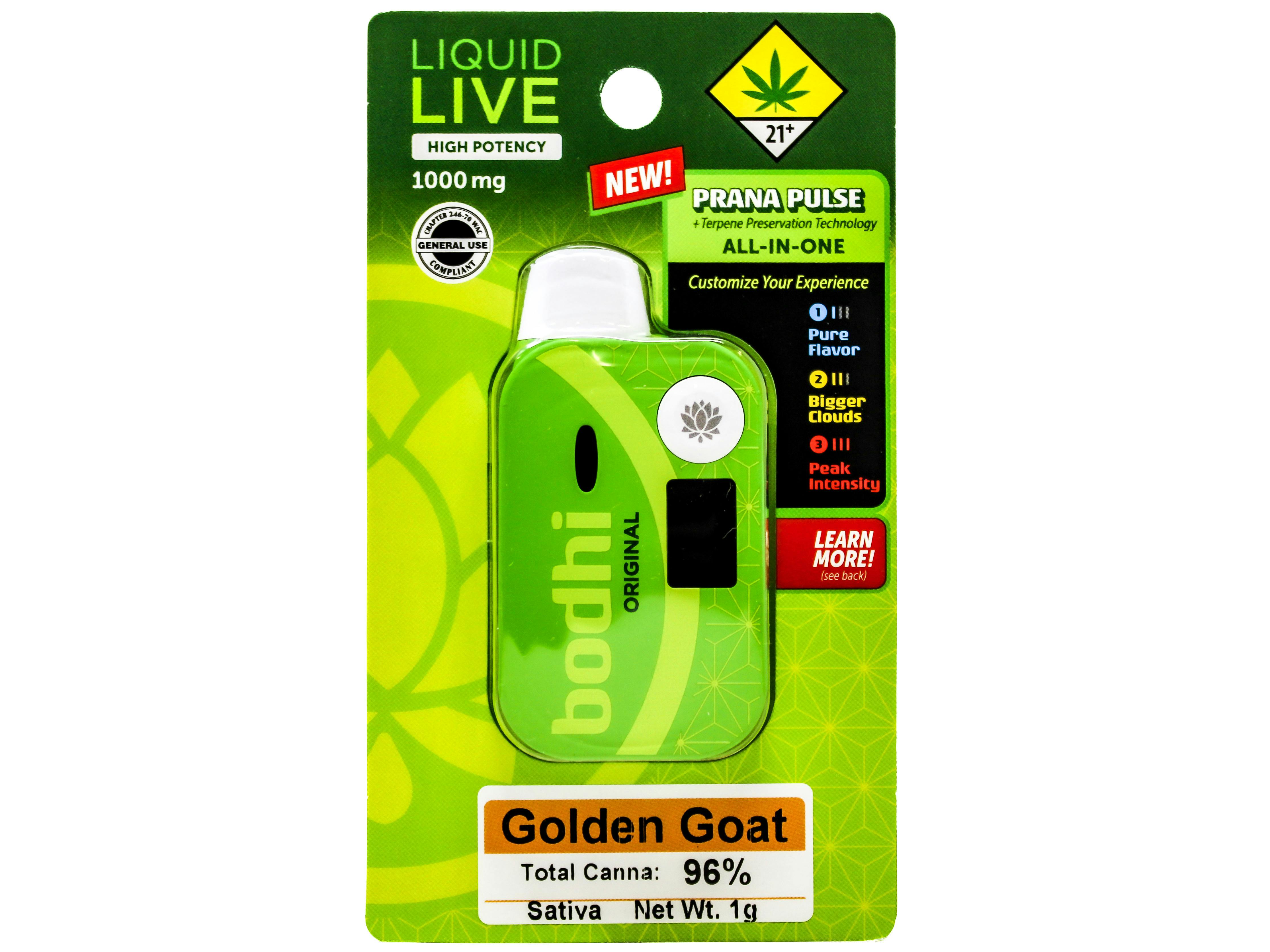 BHB Golden Goat Disposable Live Resin Cart 1g 7384209745 SW_CART27|G10