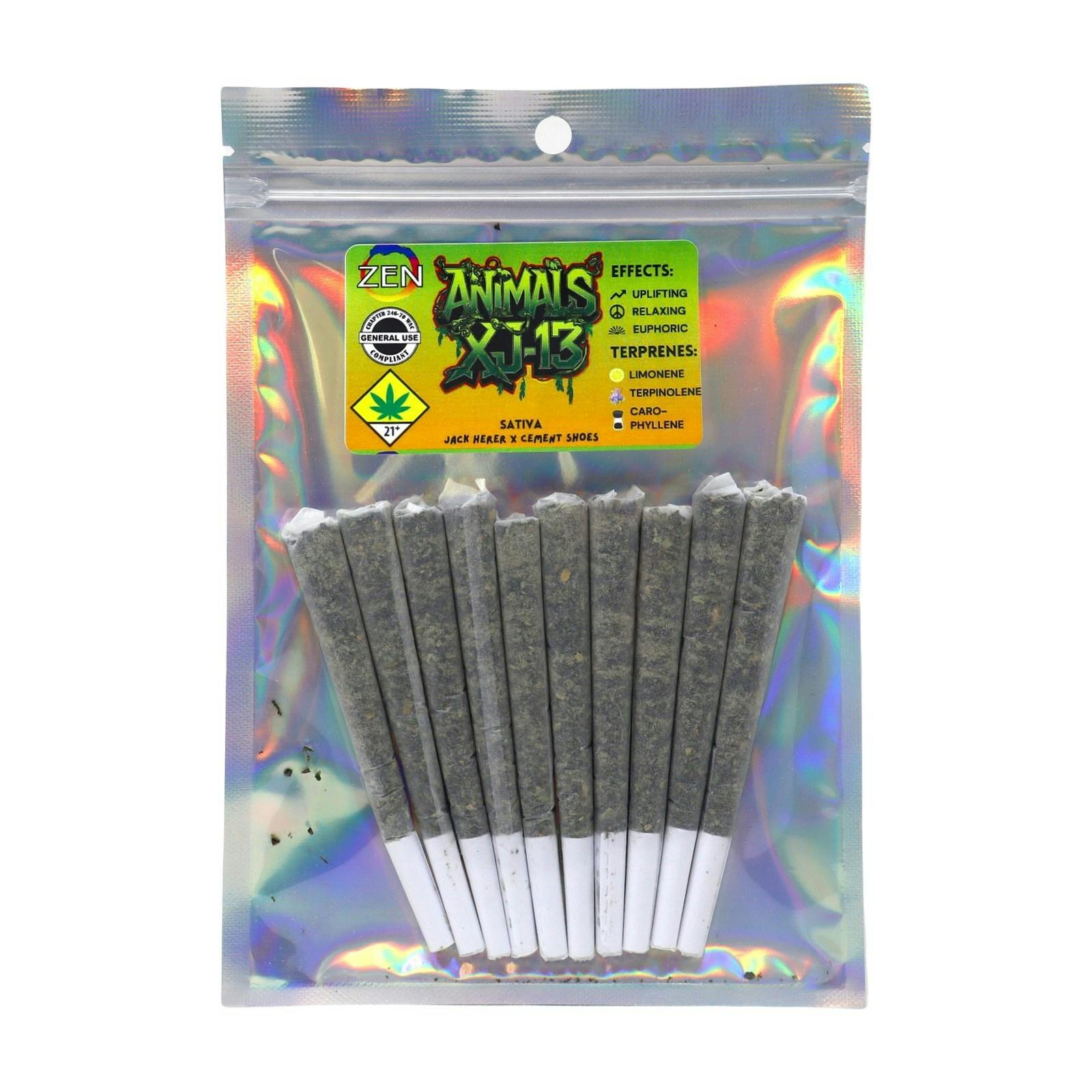 ZEN AnimalsXJ13 Pre-Roll 10pk 10g 9881955055 C11.1|AOF