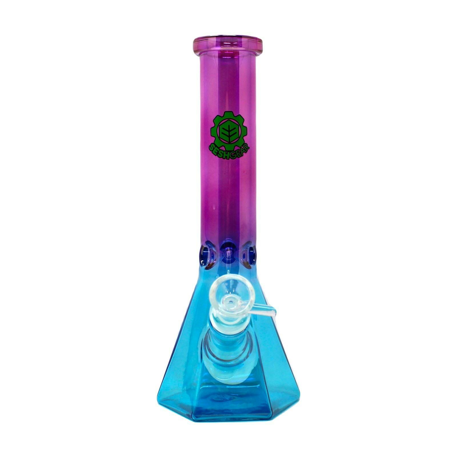 Sesh Gear 10" Pink Blue Bong WP933PKBL