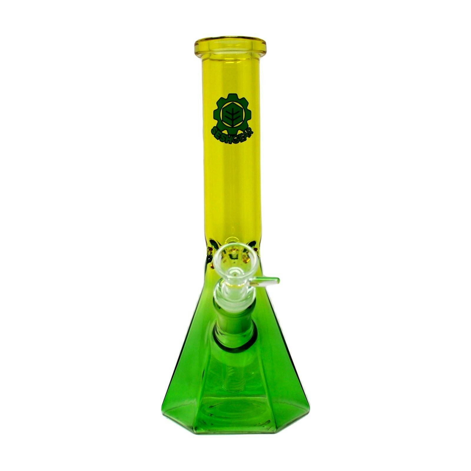 Sesh Gear 10" Yellow Green Bong WP933YLGR