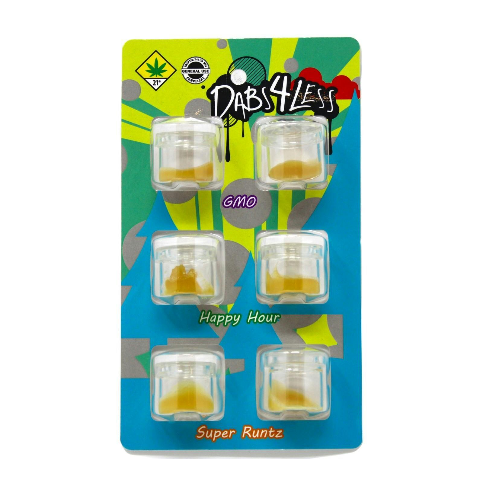 ECC GMO + Happy Hour + Super Runtz BHO Concentrate 6pk 6g 2773111037 G11|AOF