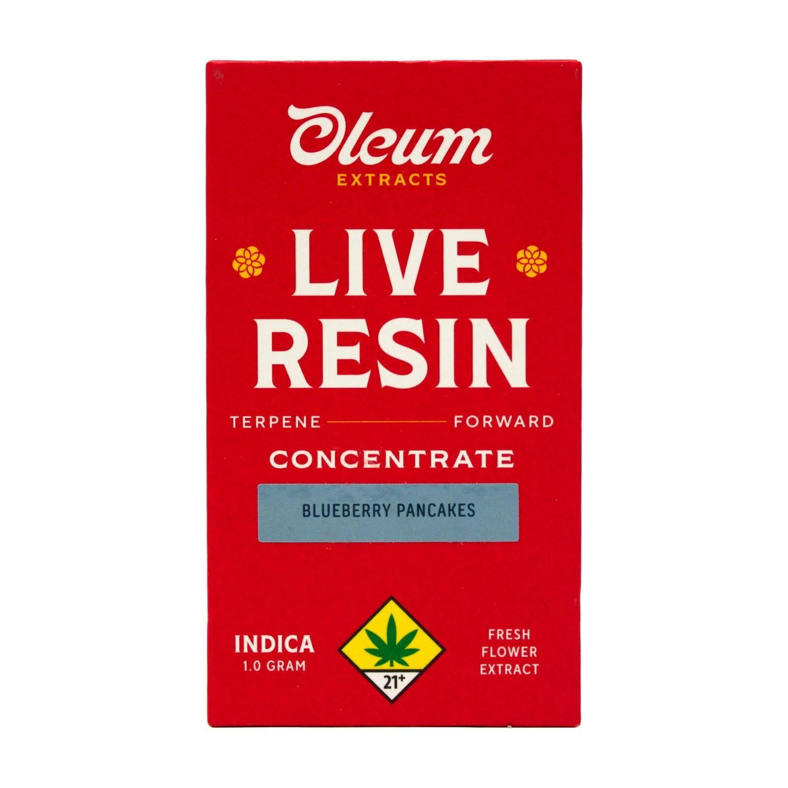 OLE Blueberry Pancakes Live Resin Concentrate 1g 4619555081 B5.3|AOF