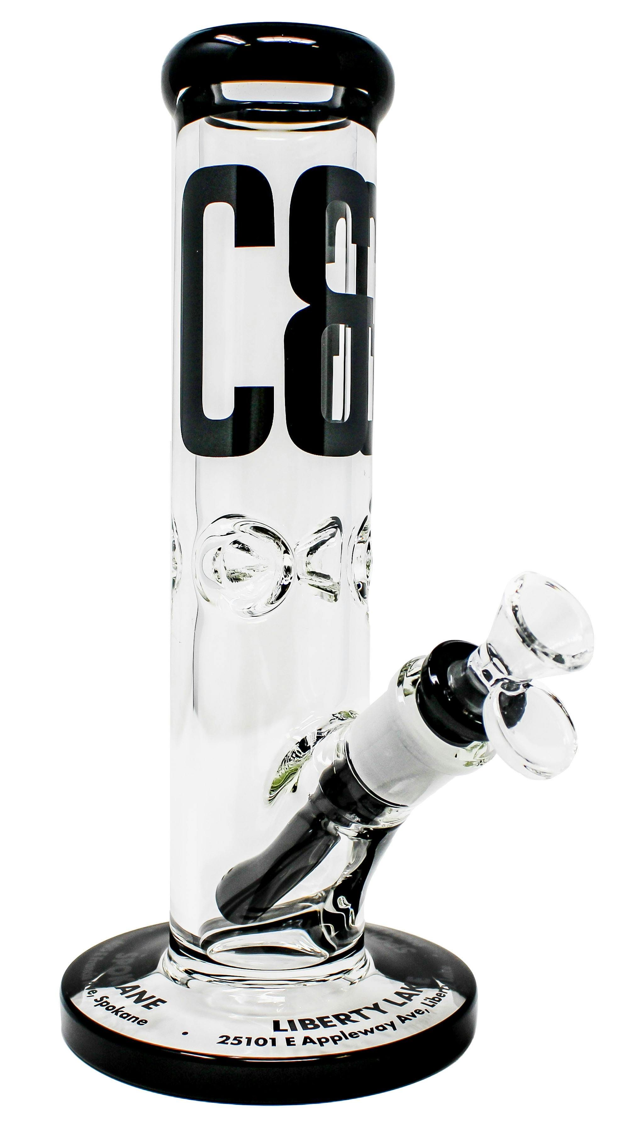 XYZ 10" Branded Bong Black 6252200416