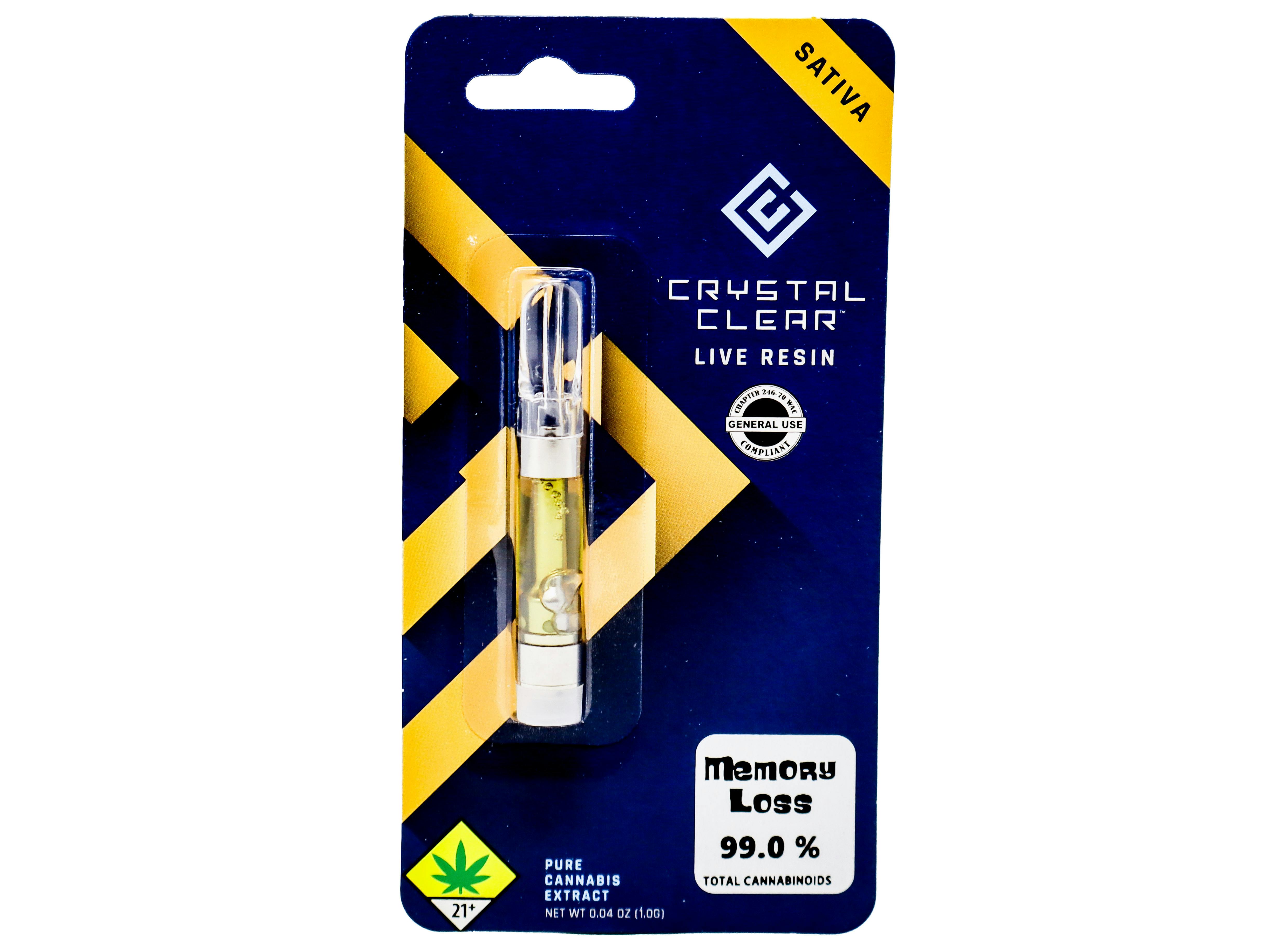 NWCS Memory Loss Live Resin Cart 1g 49990 SW_CART102|AOF