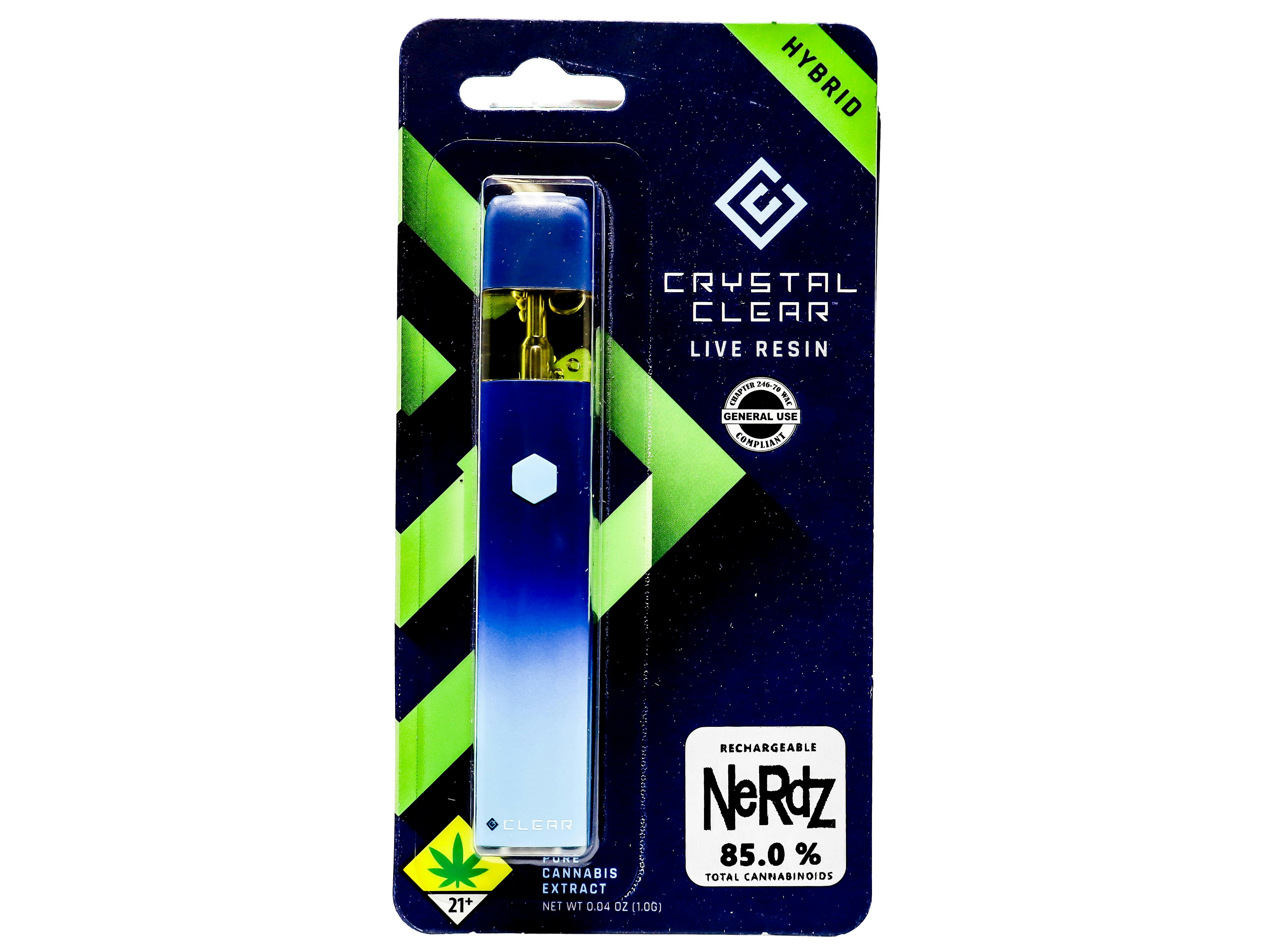NWCS Nerdz Disposable Live Resin Cart 1g 25475 SW_DSBL37|AOF