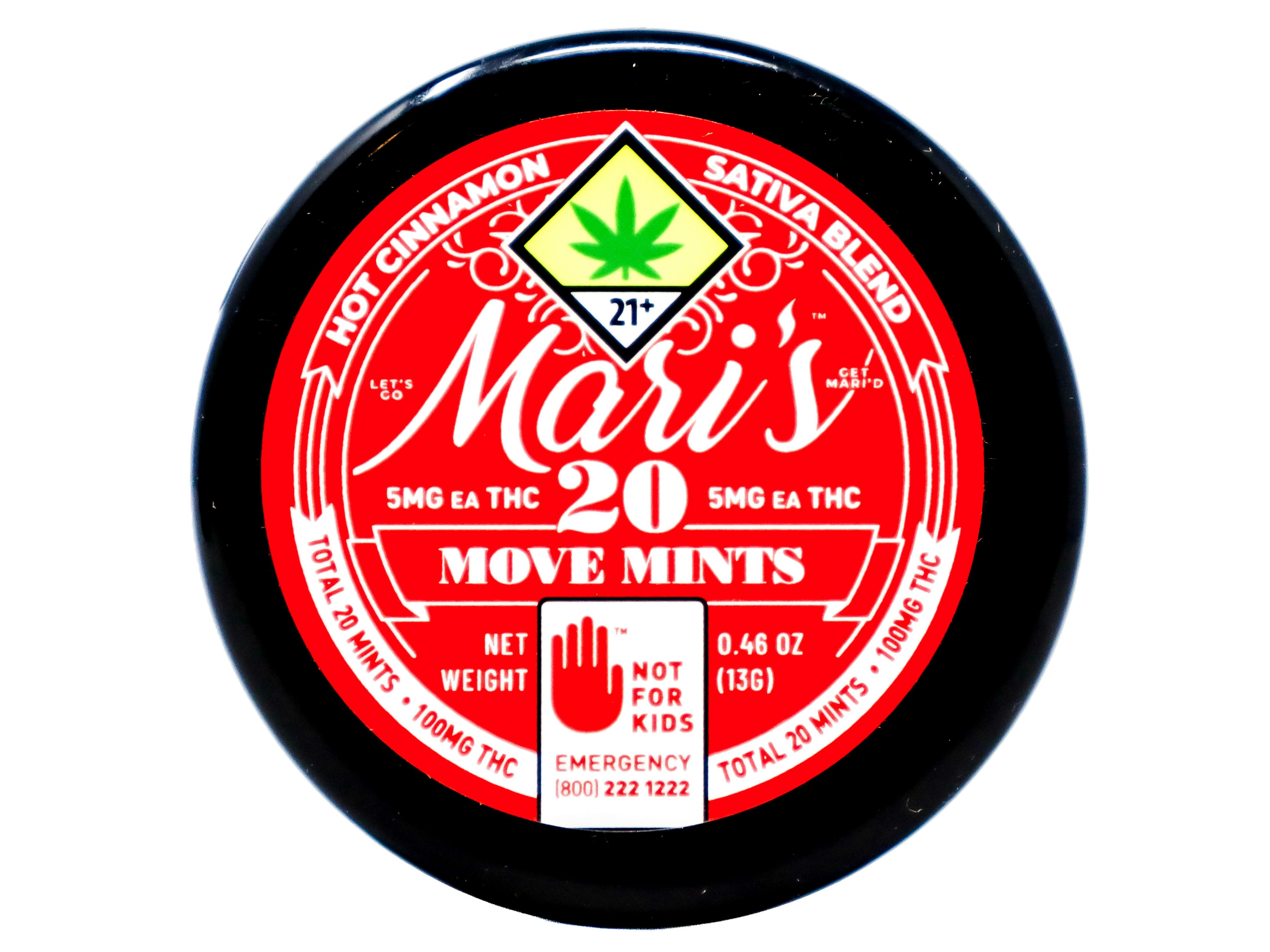 NWCS Hot Cinnamon Sativa Move Mints 20pk 100mg 25494 SW_ED10|AOF