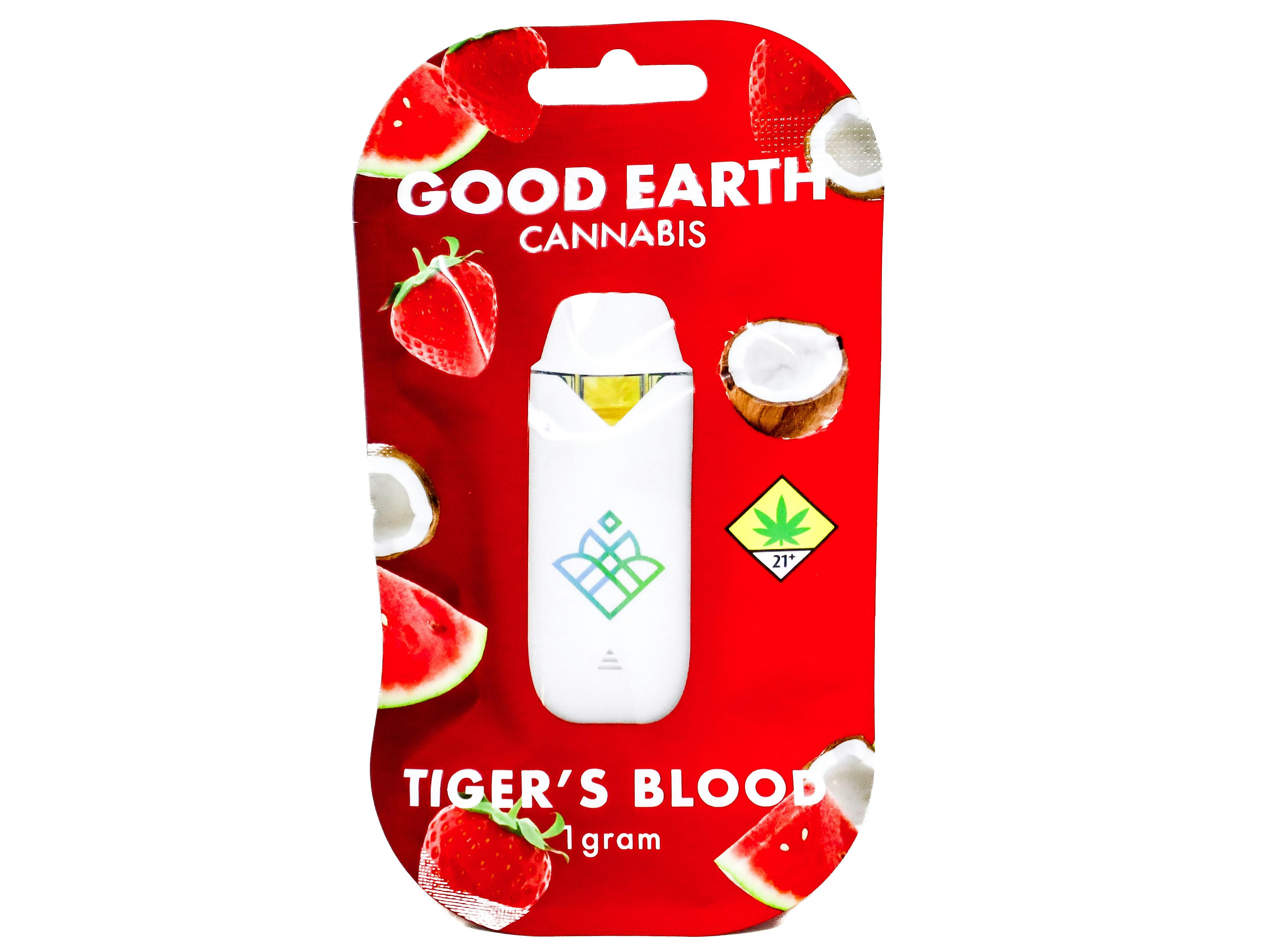 GEC Tigers Blood Disposable Distillate Cart 1g 50404 SW_CART167|AOF