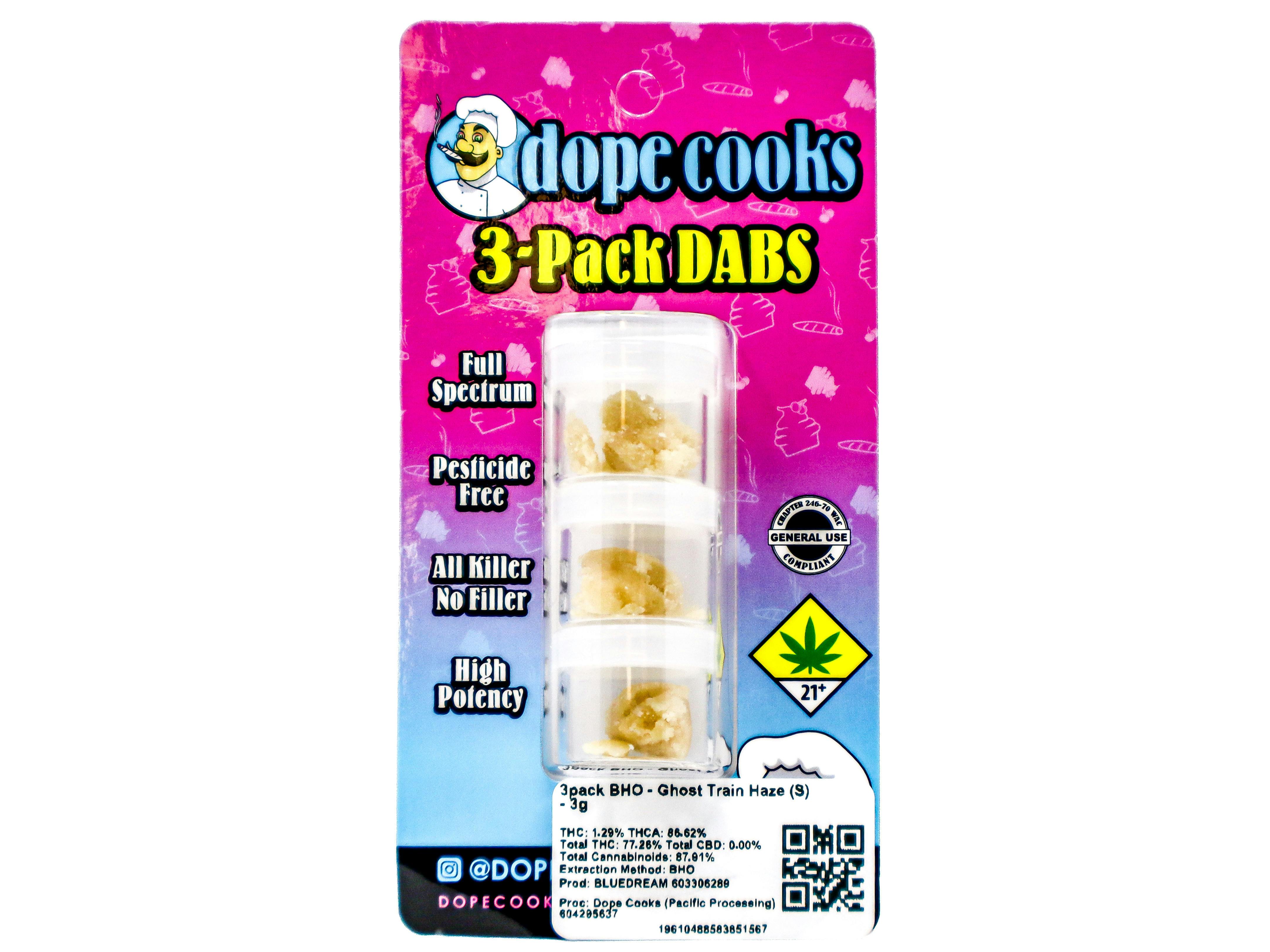 VRGA Ghost Train Haze 3pk BHO 3g 51636 E29.2|AOF