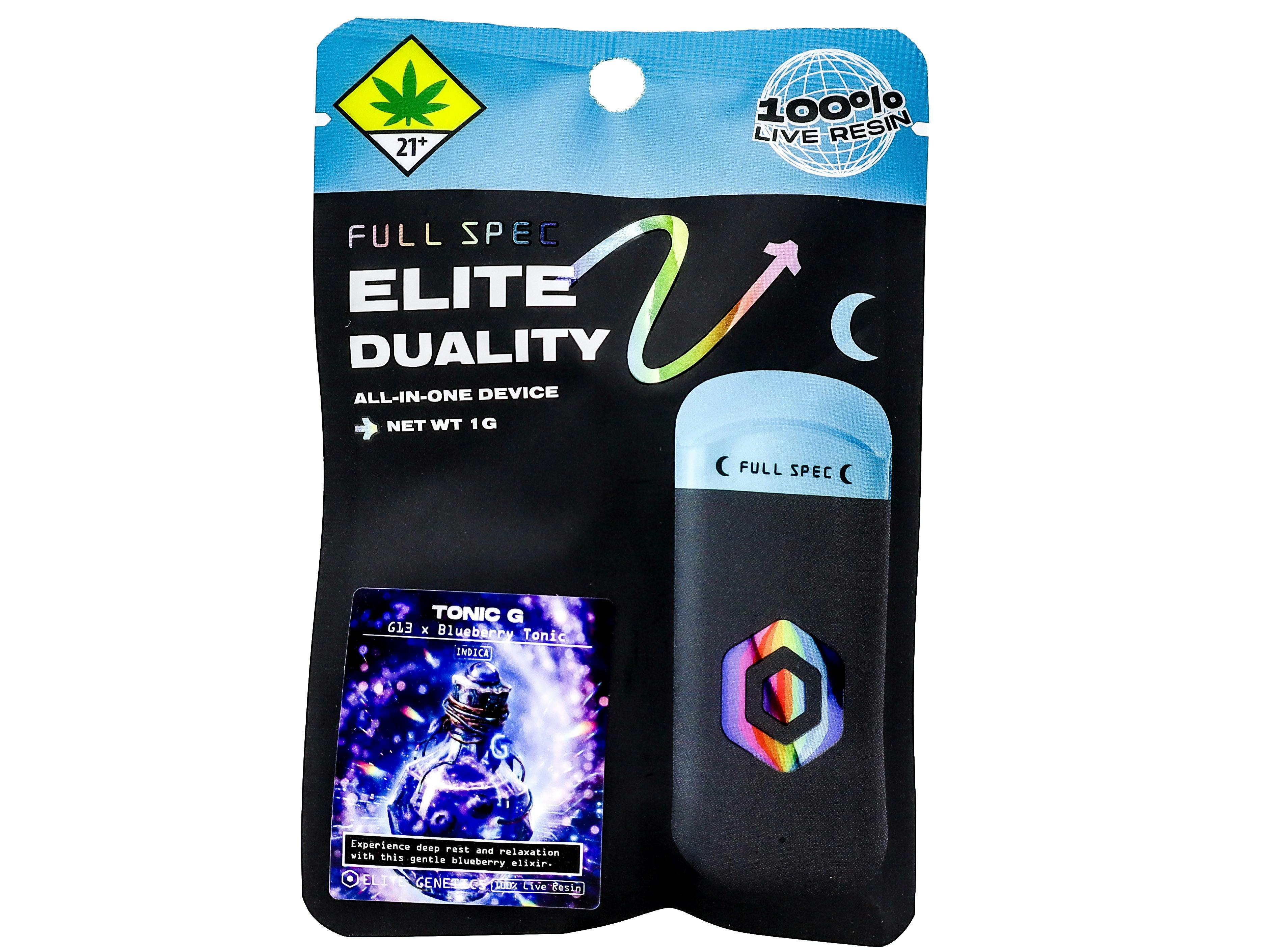 WRX Tonic G Duality Disposable Live Resin 1g 2253225372 SW_CART259|F10