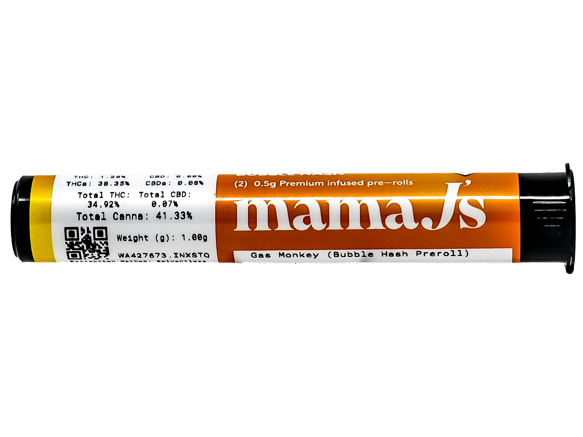 MMJ Gas Monkey Infused Bubble Hash Preroll 2pk 1g 3217331651 B6.1|AOF