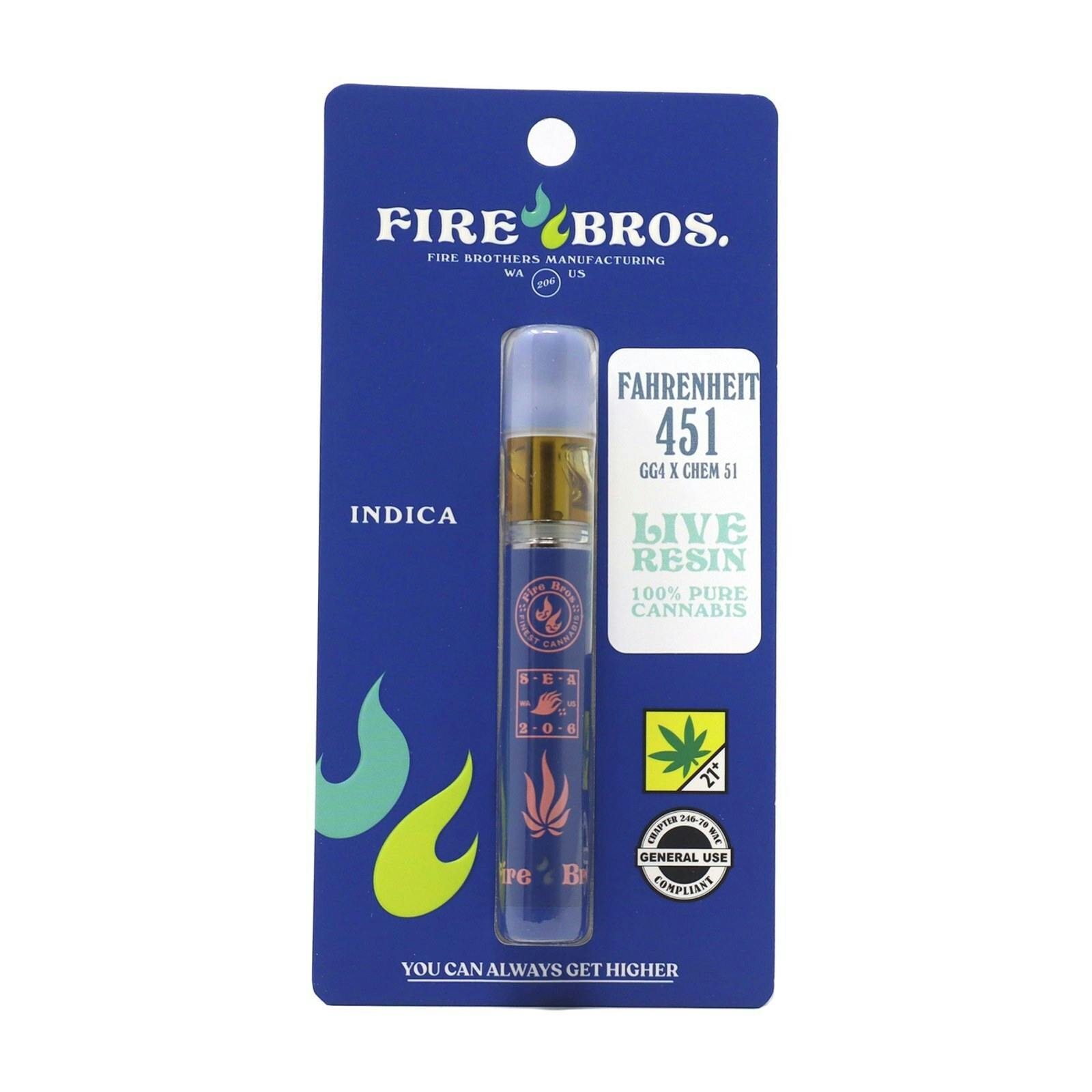FRB Fahrenheit 451 Disposable Live Resin Cart 1g 7924501982 SW_CART11|AOF