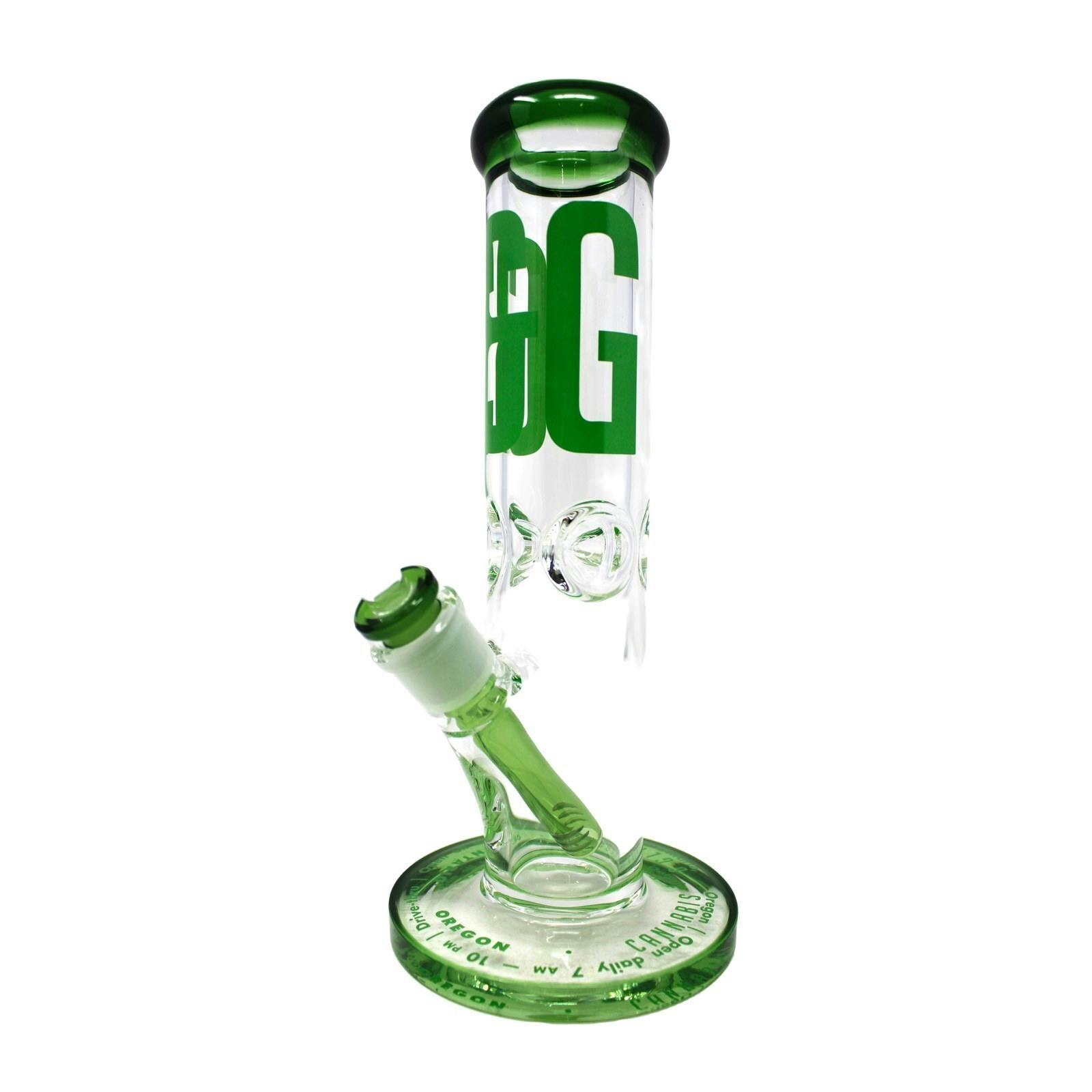 XYZ 10" Branded Bong Green 8006008